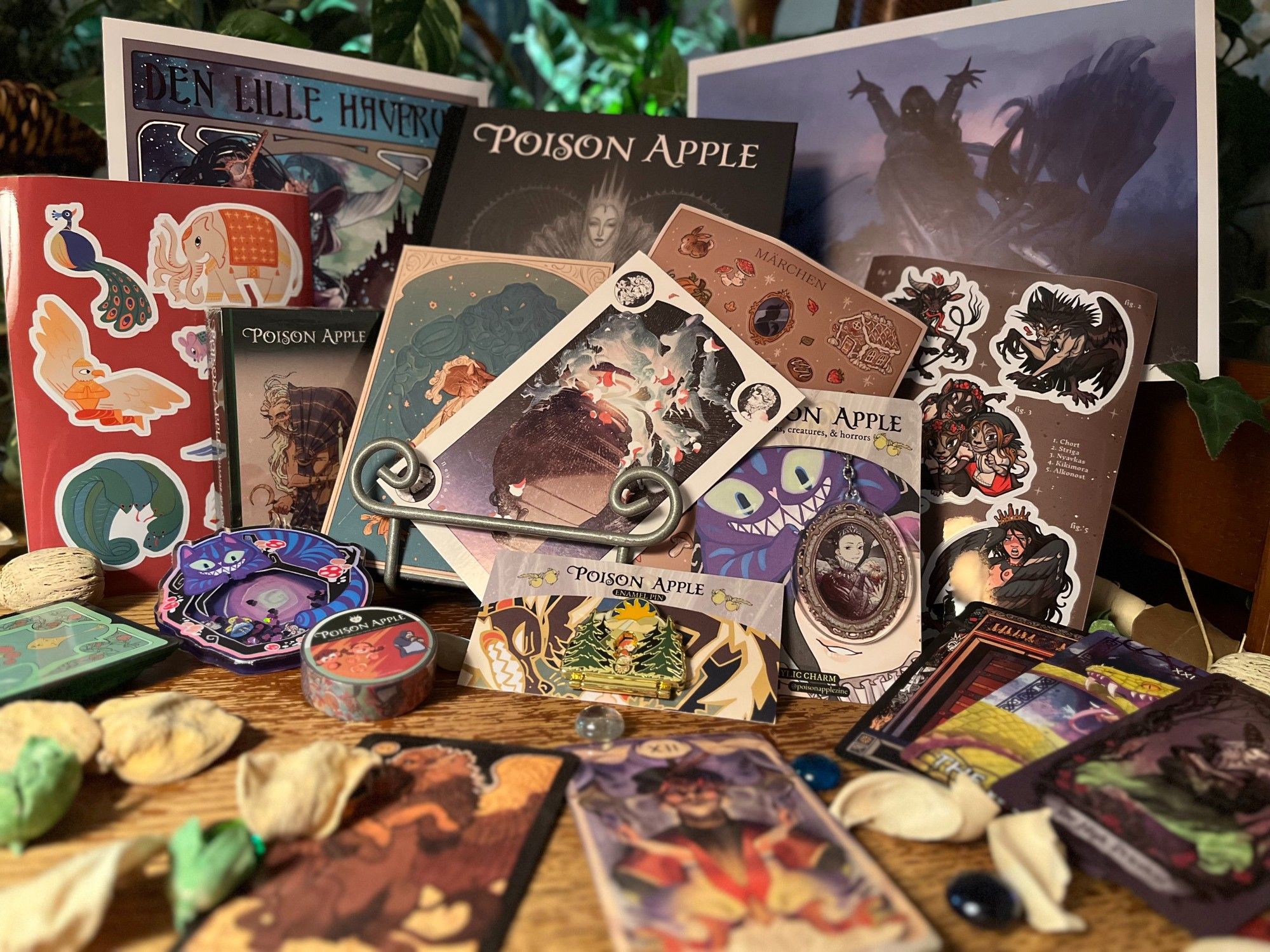 A view of everything we created for Poison Apple. Get yours while you can. Shop closed on Nov 17th