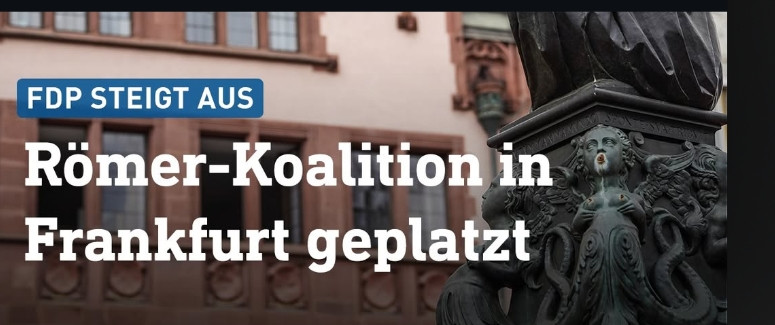 FDP steigt aus
Römer-Koalition in Frankfurt geplatzt