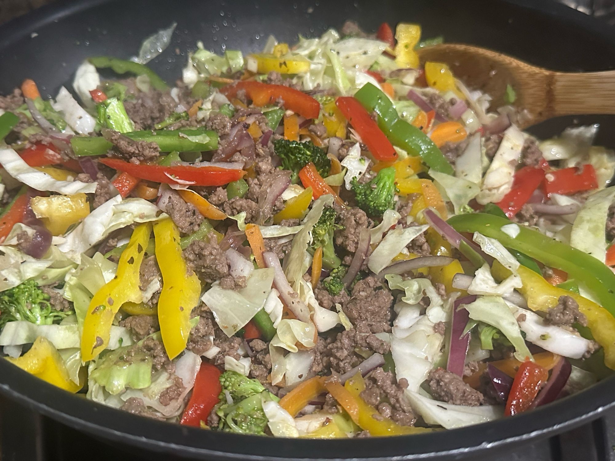 Colorful Asian stir fry