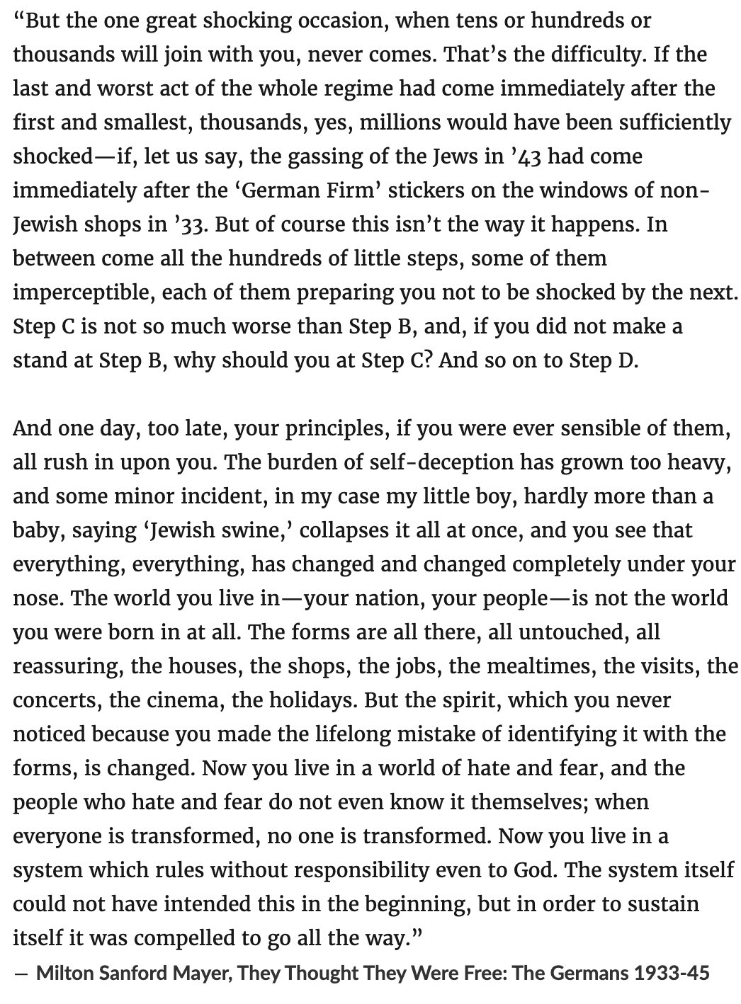 An excerpt from They thought they were free.