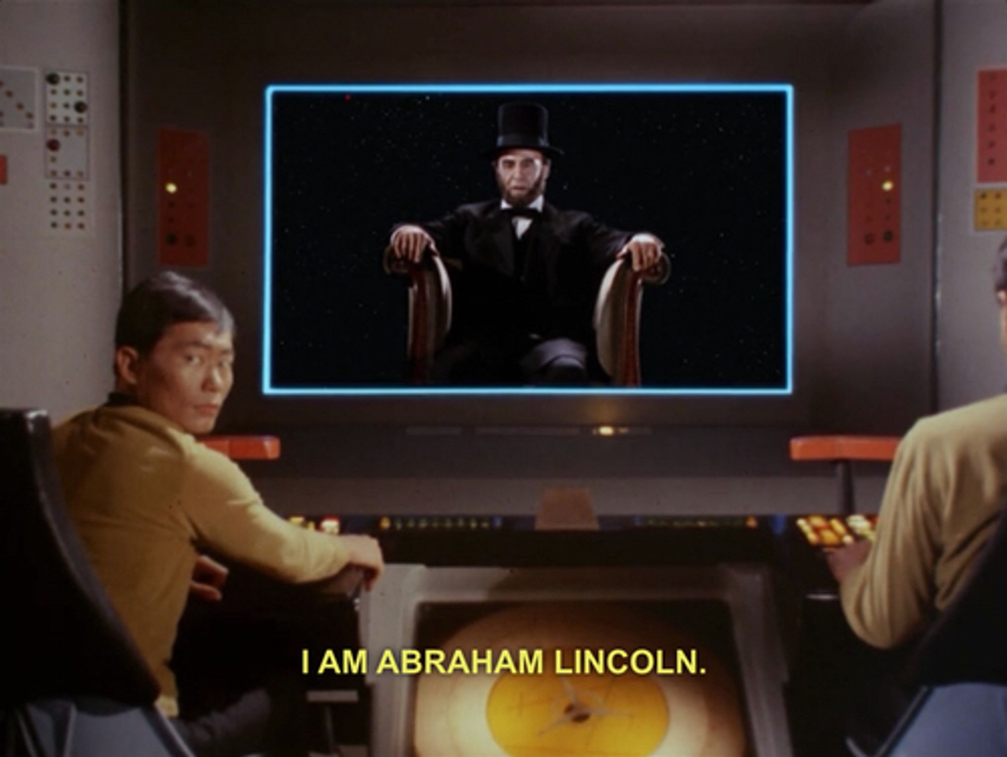 Abraham Lincoln saying “I am Abraham Lincoln”