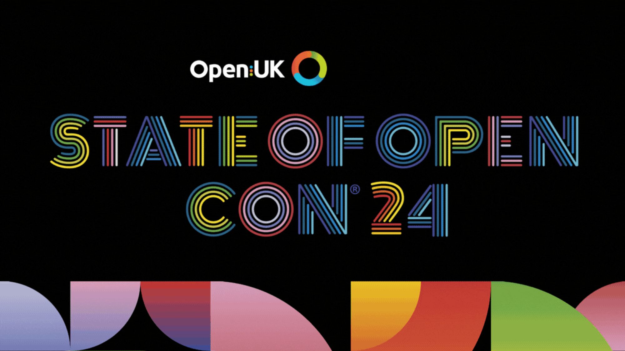 StateOfOpenCon logo, promo of my panel, and list of sponsors