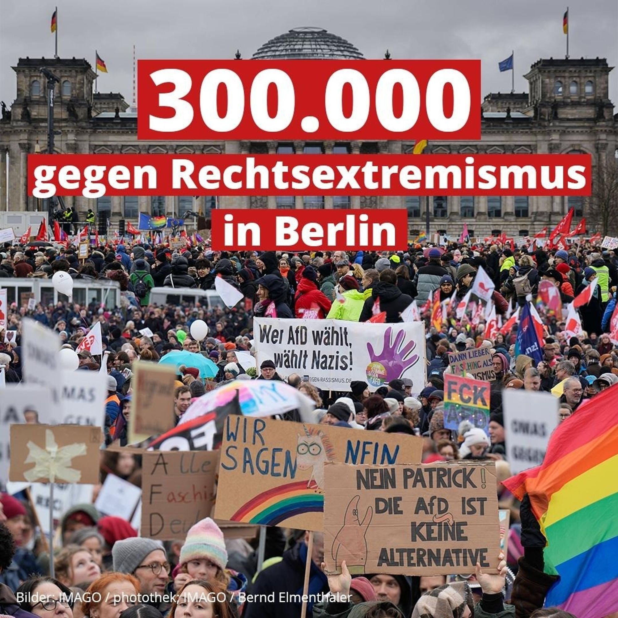 300000 gegen Rechts in Berlin.