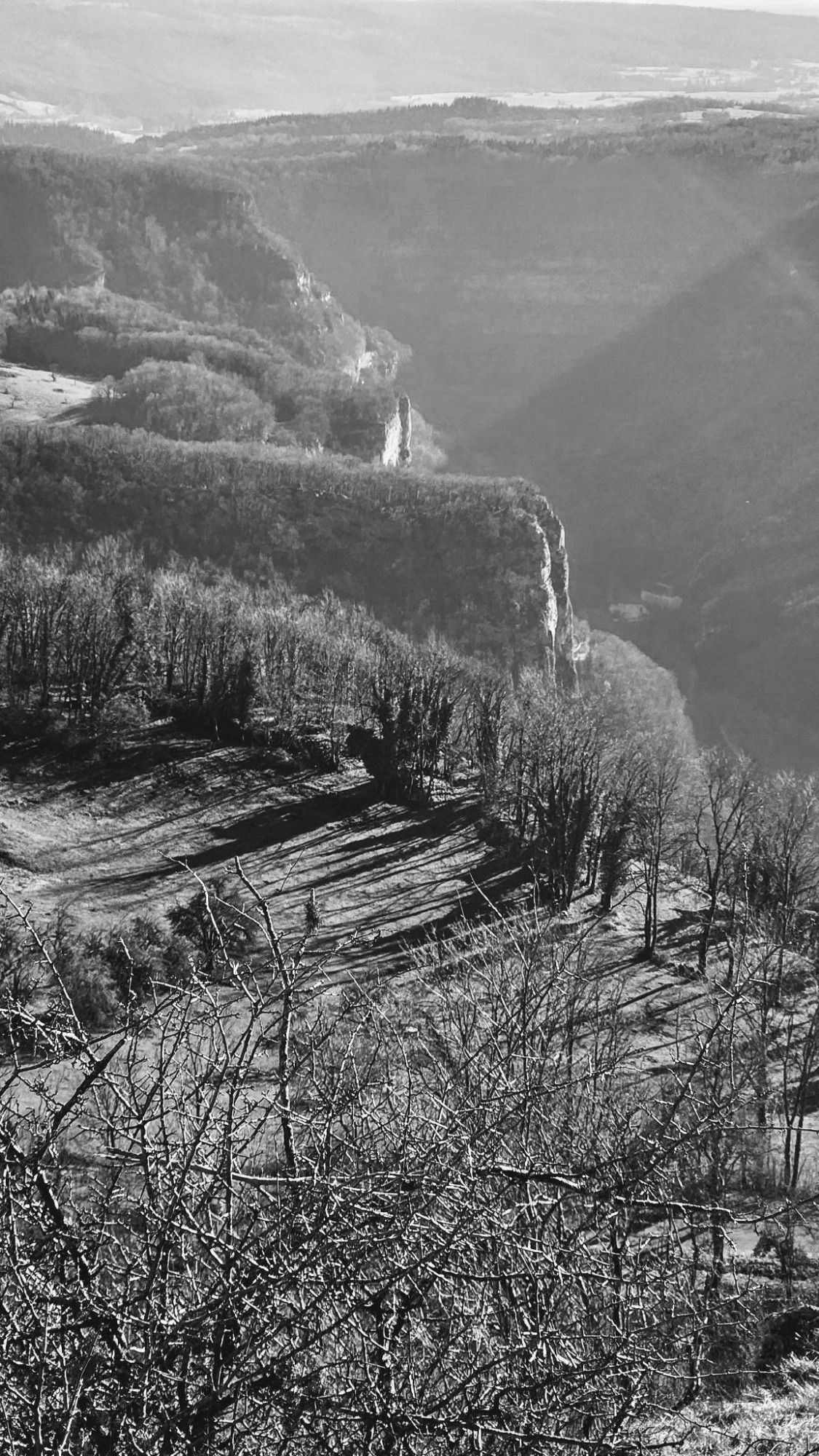 Vue du belvédère sur la vallée de la Loue