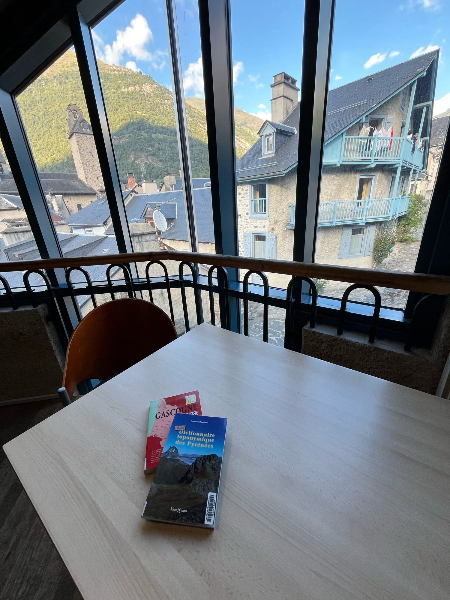 2 livres posés sur une table dans la médiathèque de Luz Saint-Sauveur