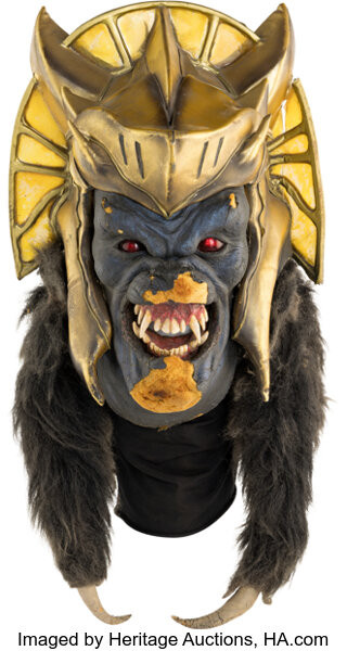 Decaying Goldar mask from Power Rangers