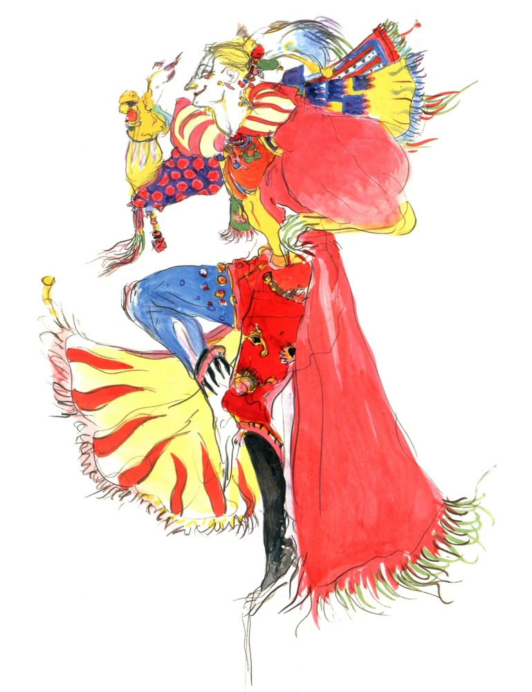 a brightly coloured clown looking man, Kefka Palazzo from Final Fantasy VI