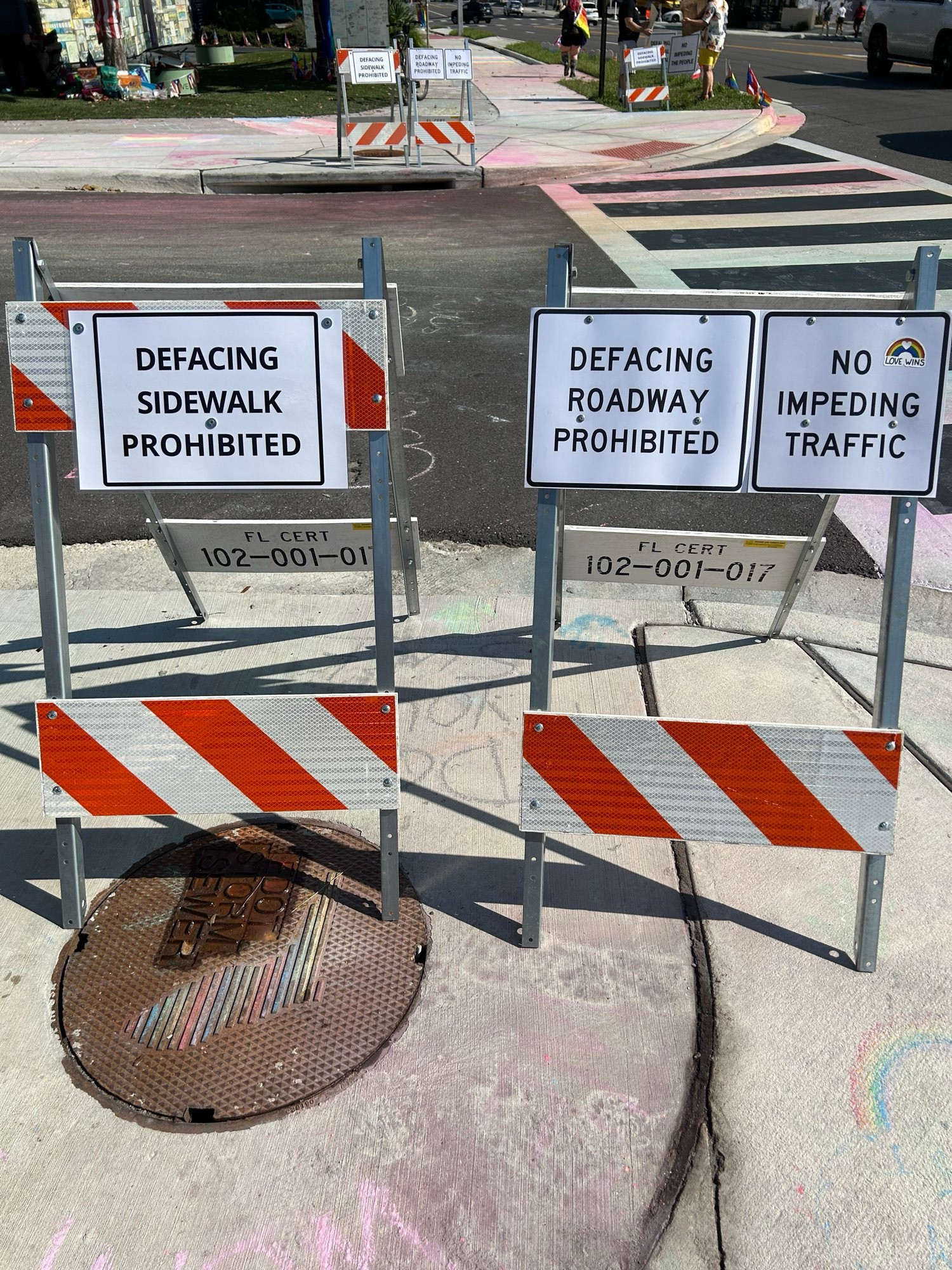 Sidewalk barriers