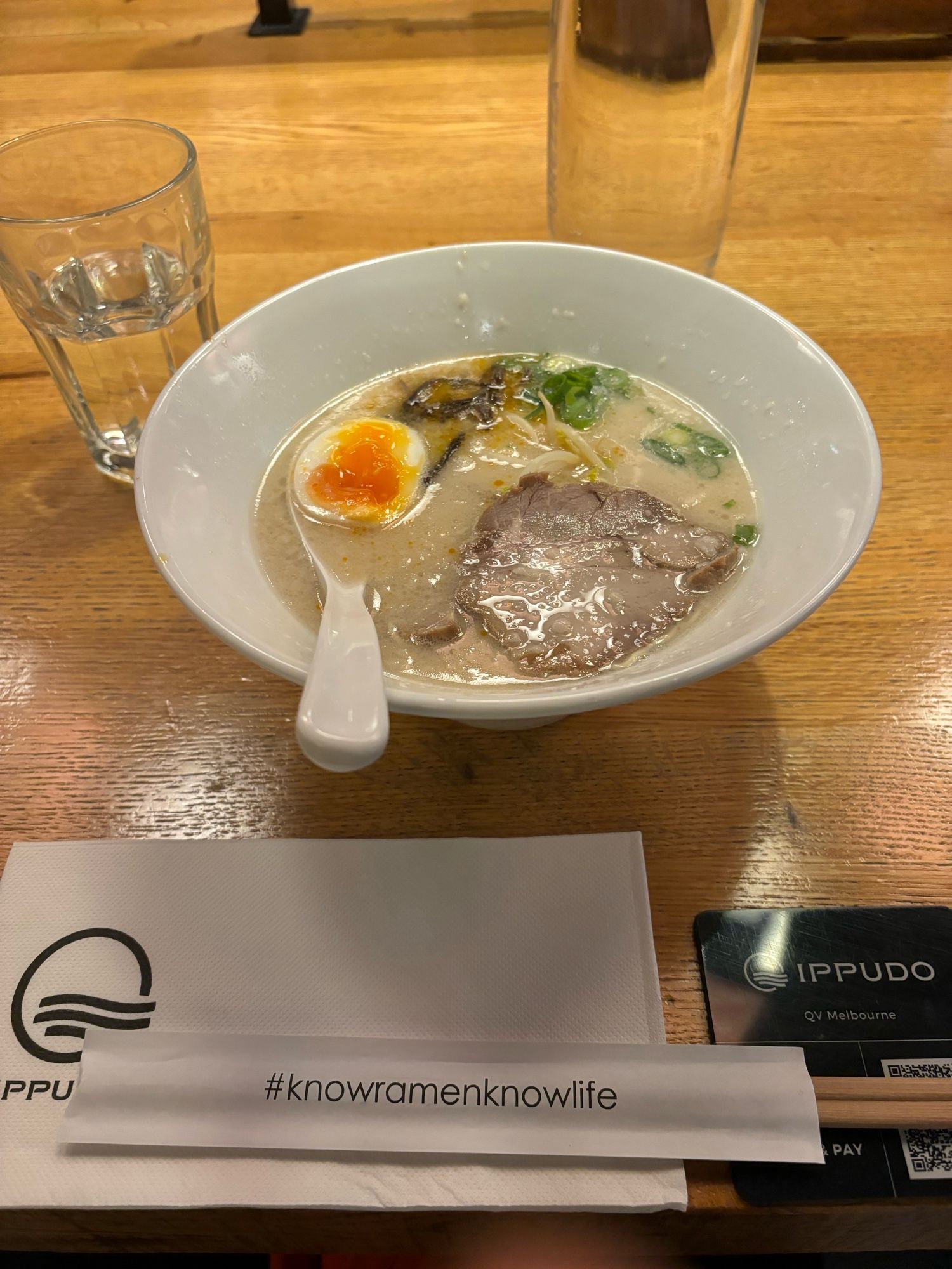 the ramen at Ippudo Melbourne