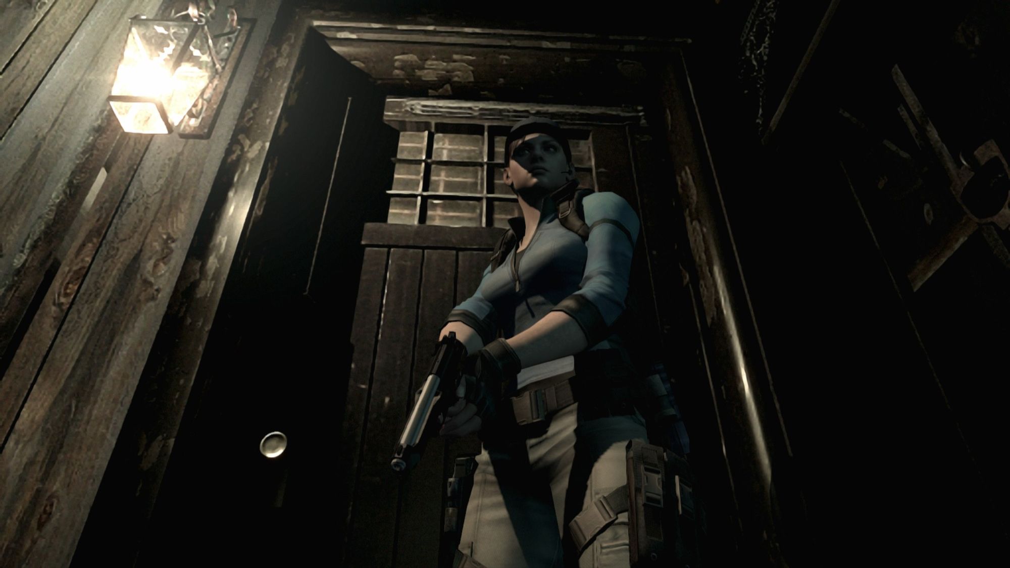 All work and no play makes Chimken a dull boy, in Resident Evil HD Remaster.