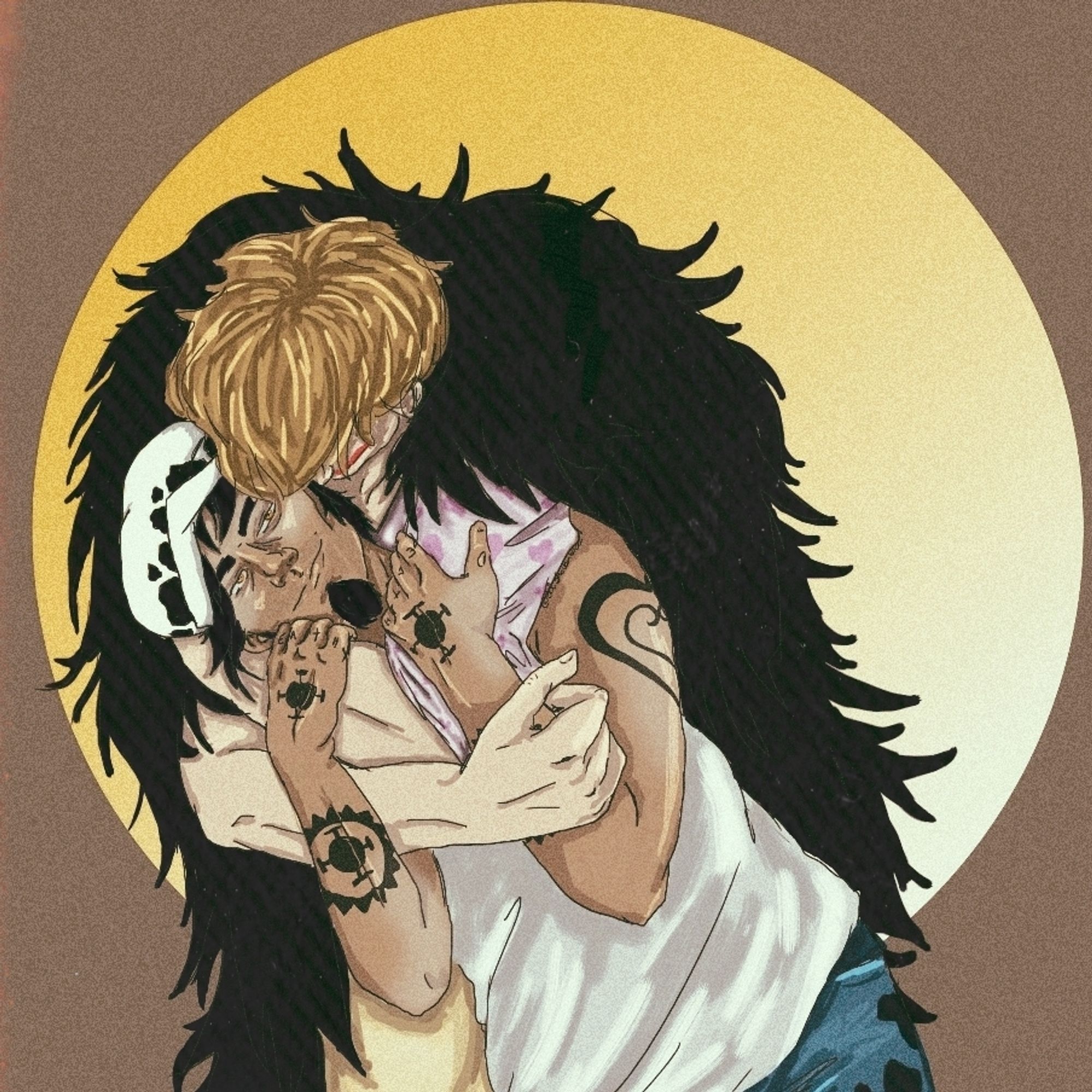 Cora giving Law a hug

#onepiece #onepiecefanart #law #trafalgarlaw #trafalgardwaterlaw #heartpirates #cora #corazon #opcorazon #donquixotecorazon #donquixoterosinante #rosi #rosinante #coralaw