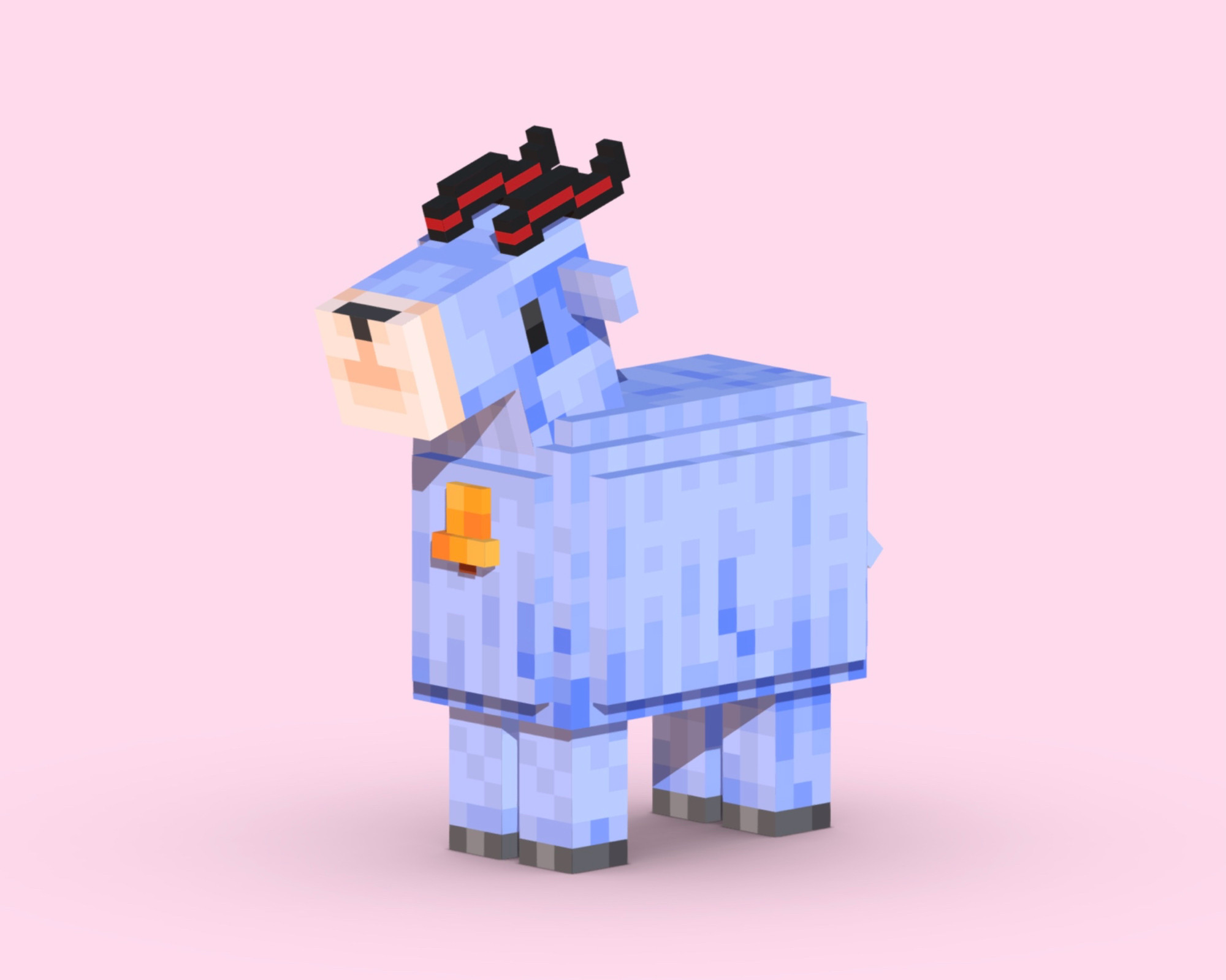 Ganyu as a goat (Cocogoat).