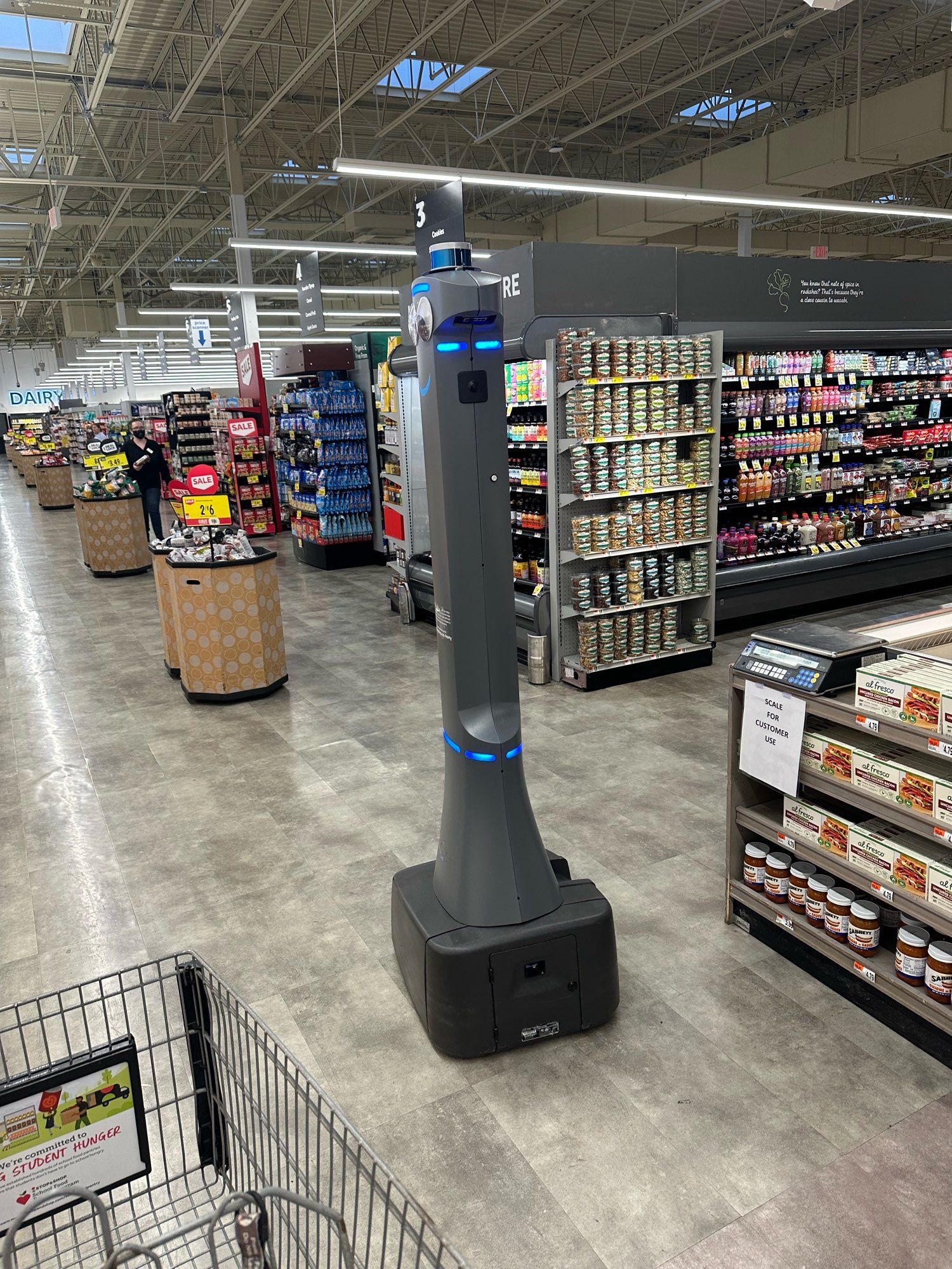 Another angle of the grocery drone