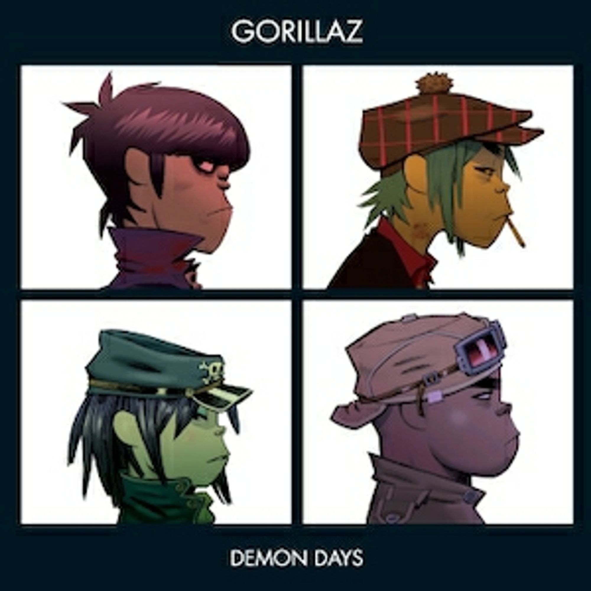 Album art for the Gorillaz 2005 album "Demon Days"