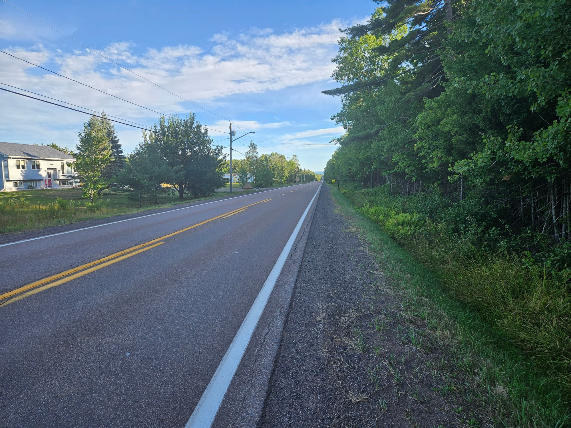 The Mclaughling road just inside city limits.