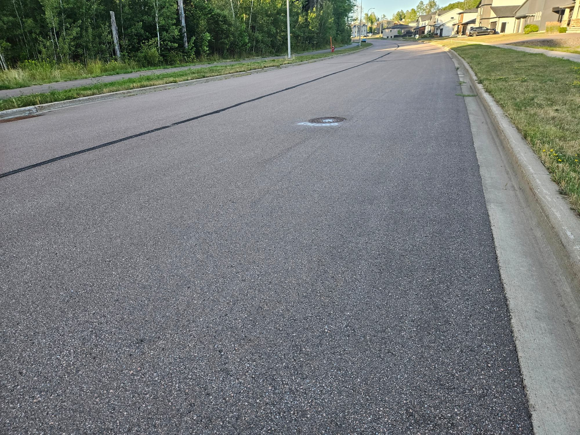 Some random street in my city. This is just after my stretch break.