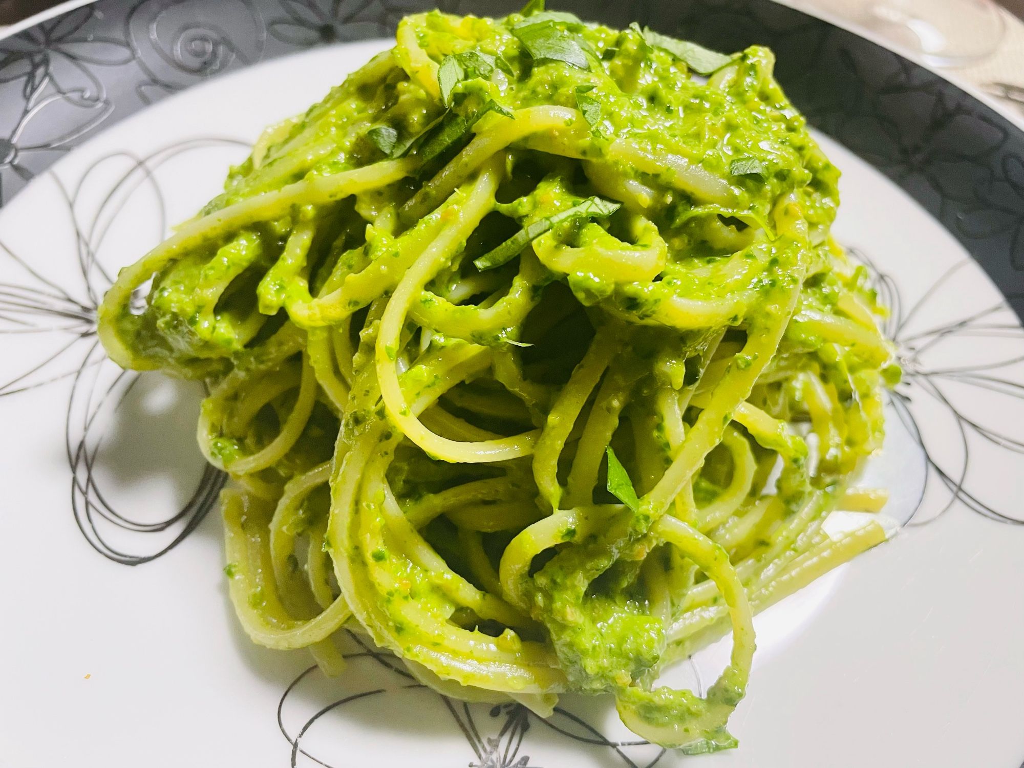 ルッコラのペストリングイネ
Linguine al pesto di rucola