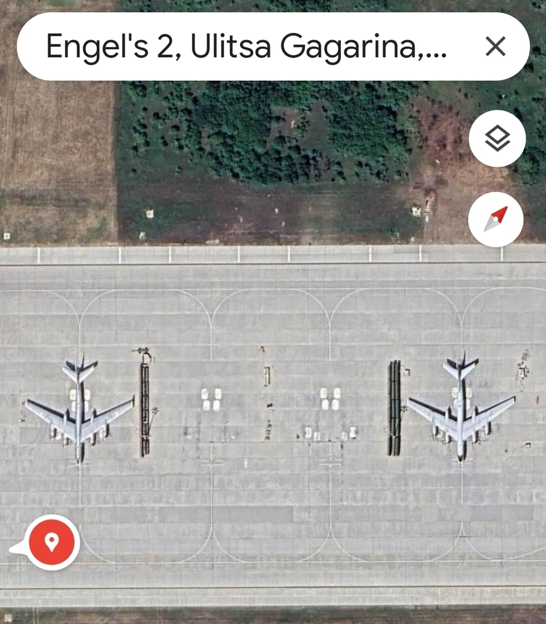 TU95 auf Militärflughafen Engels 2 Russland