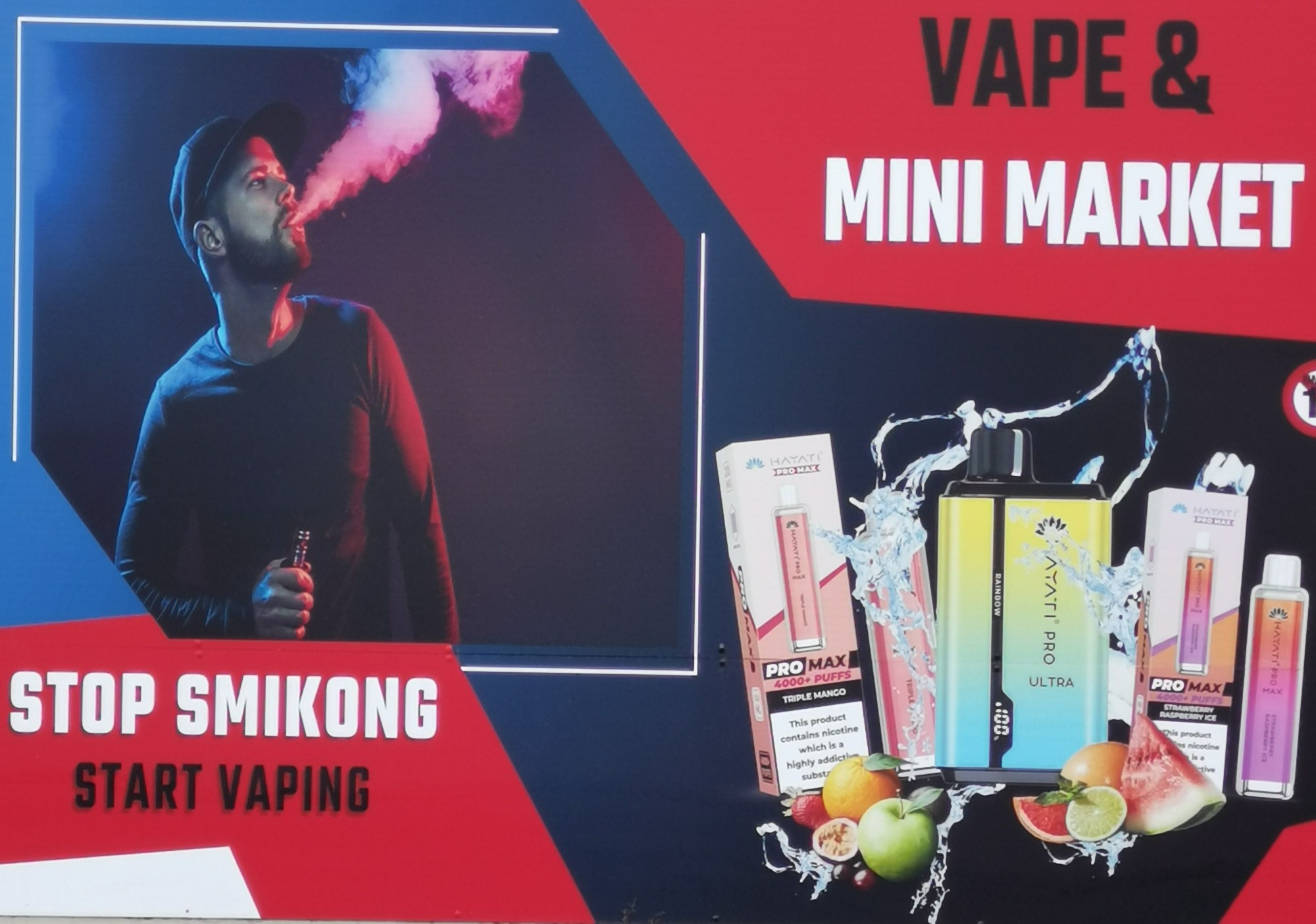 Spot the obvious mistake in this new local abomination. Stinks of money laundering.. what do you think? #vape #abomination #why #itusedtobeafishandchipshop