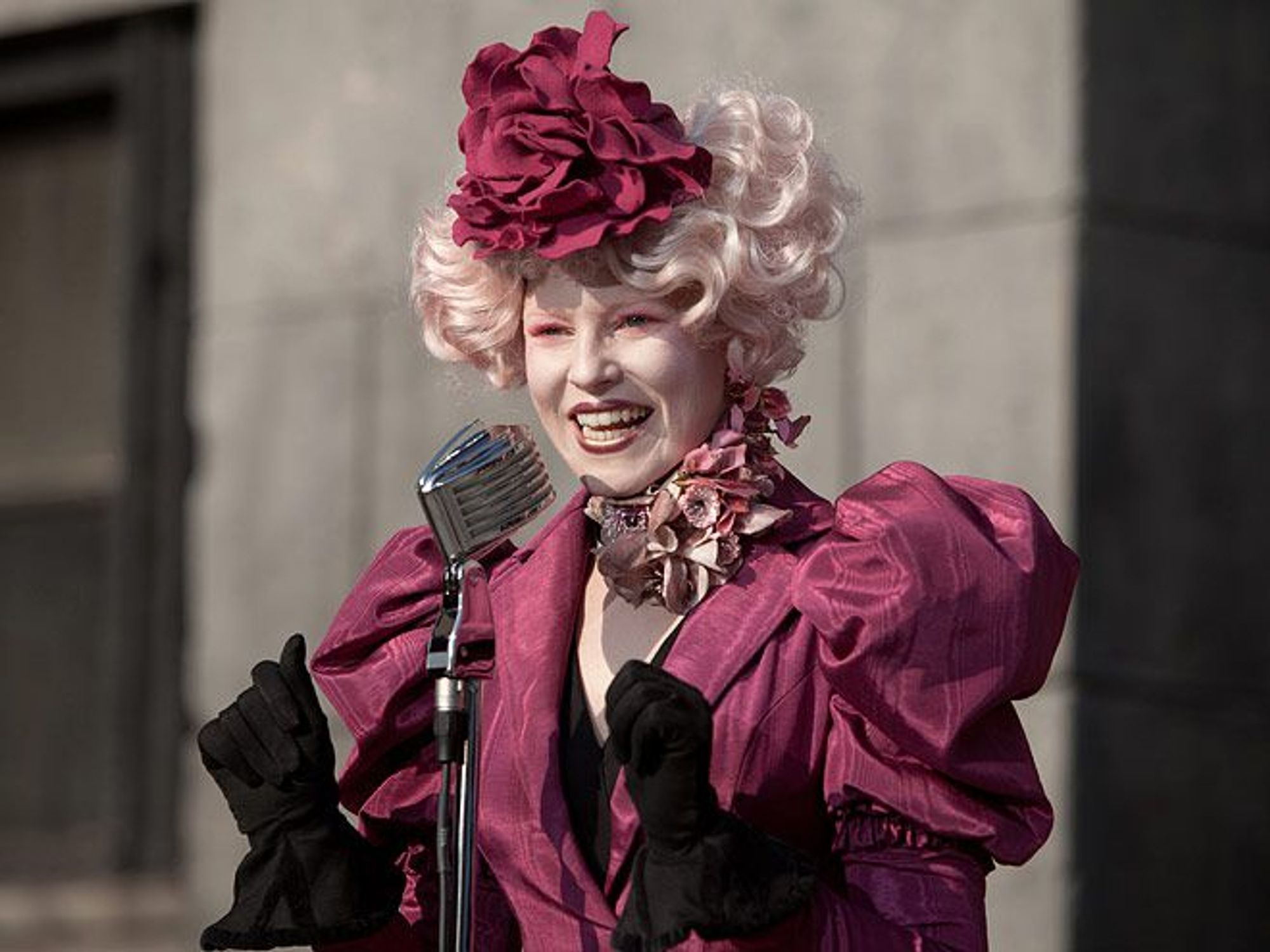 Effie Trinket from the hunger games