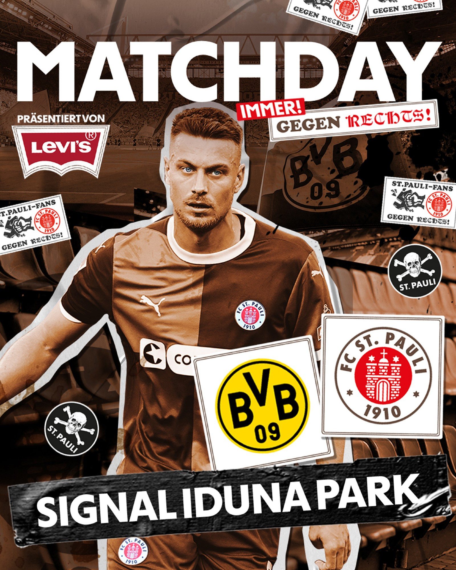 Matchday-Grafik zum Spiel BVB gegen FCSP mit Hauke Wahl