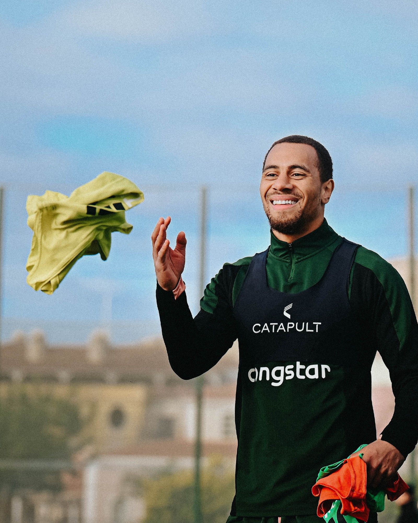 Etienne Amenyido auf dem Trainingsplatz.