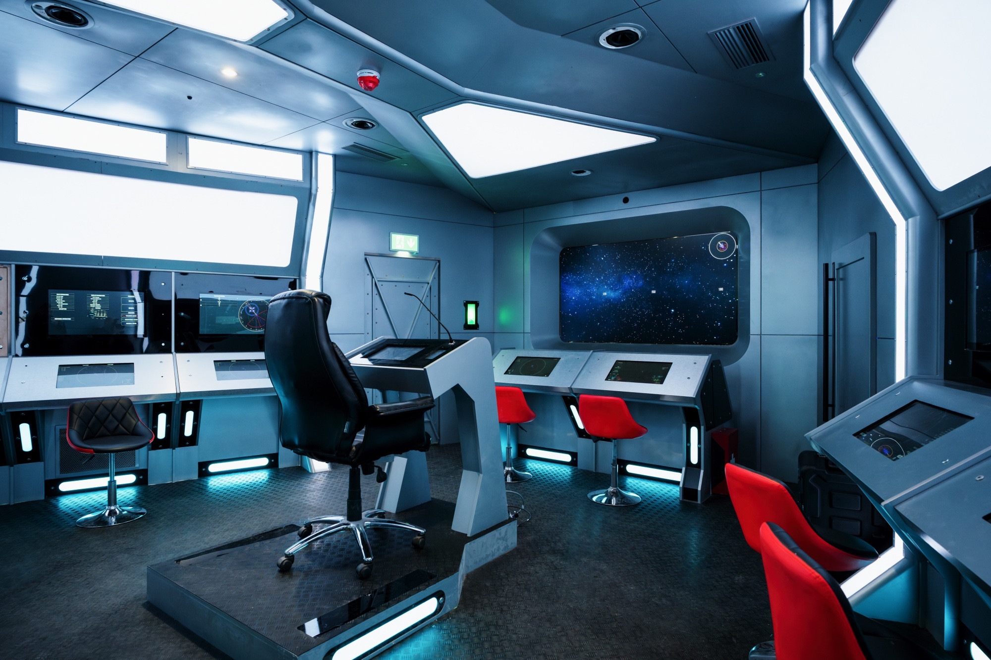 the interior of a spaceship