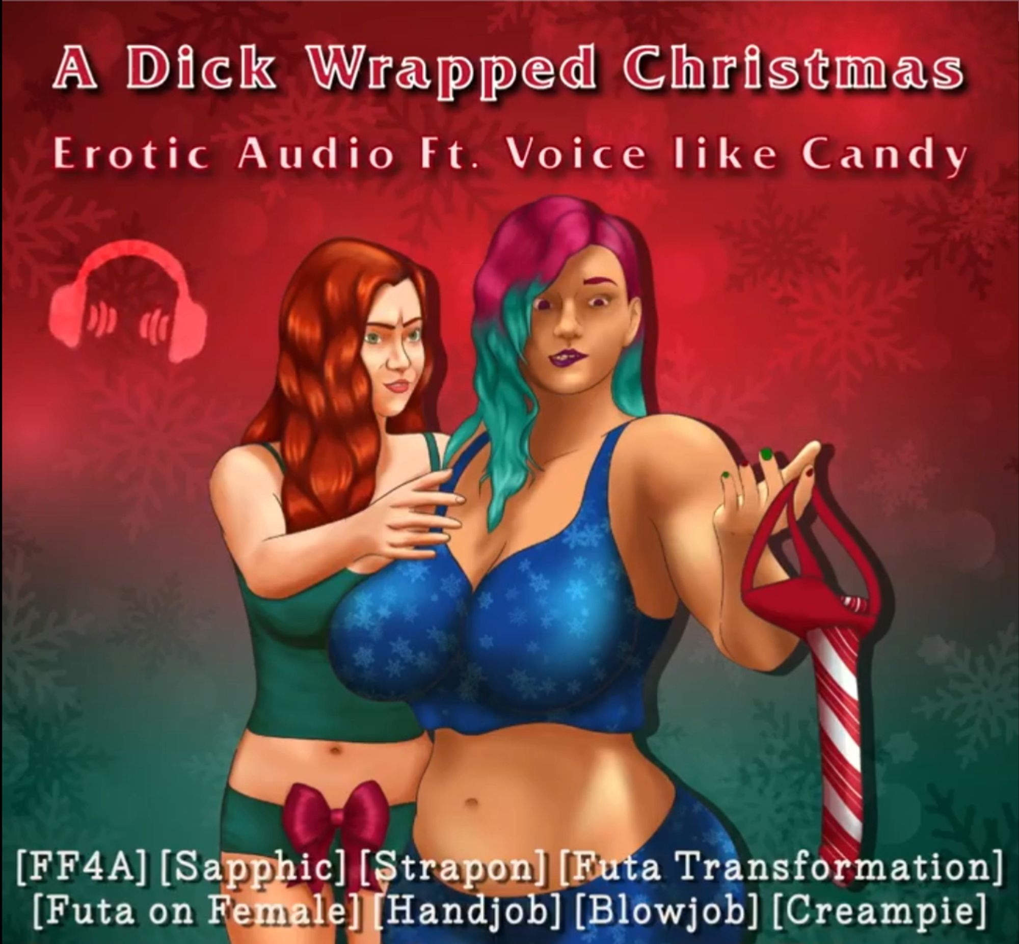 A dick wrapped christmas
Erotic Audio Ft. Voice like Candy
[FF4A] [Sapphic] [Strapon] [Futa Transformation] [Futa on Female] [Handjob] [Blowjob] [Creampie]