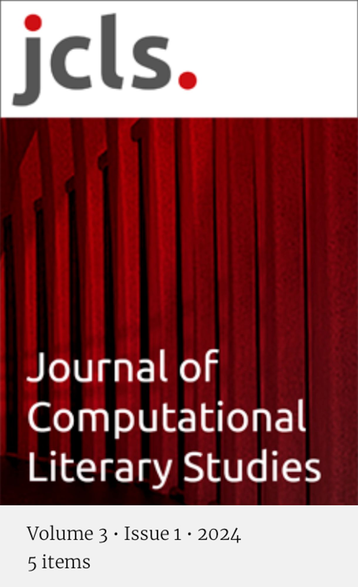 Cover of JCLS 3 (1)