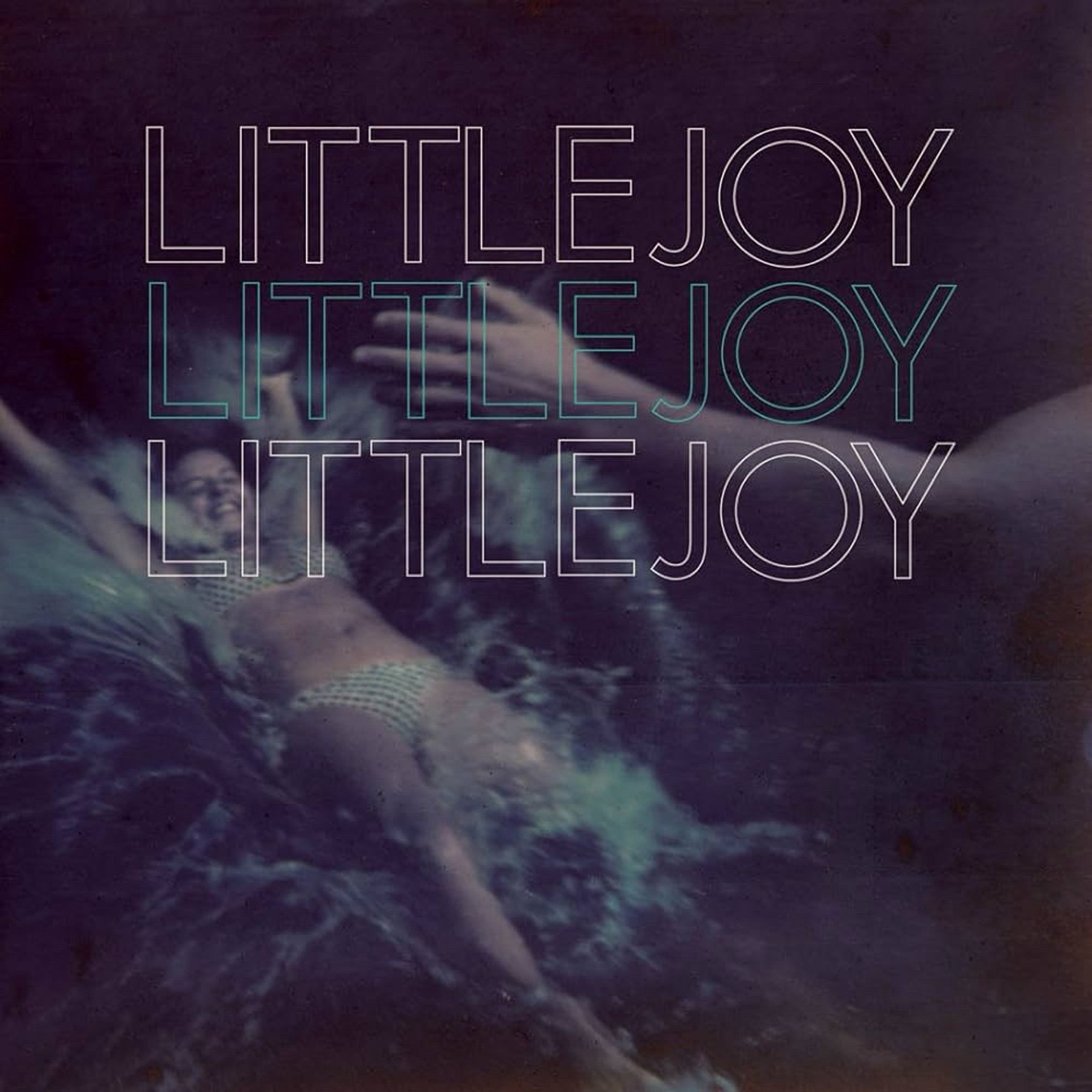 Cover of the album LITTLE JOY by the band LITTLE JOY.

The image on the cover is a young white woman in a bikini falling backwards into water. She is smiling. A left arm stretches from the right side of the image, as though it has just released the woman.