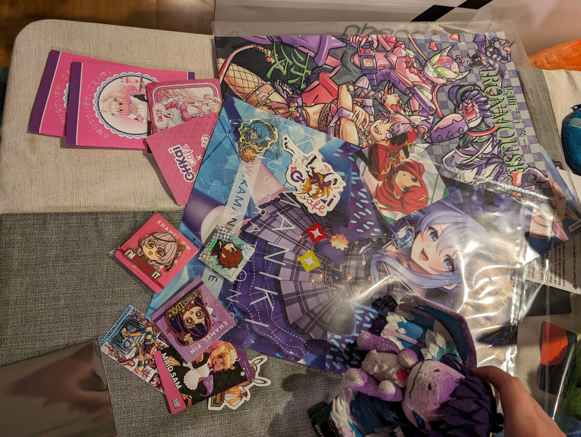 Offkai Expo haul with minnie sitting there proud