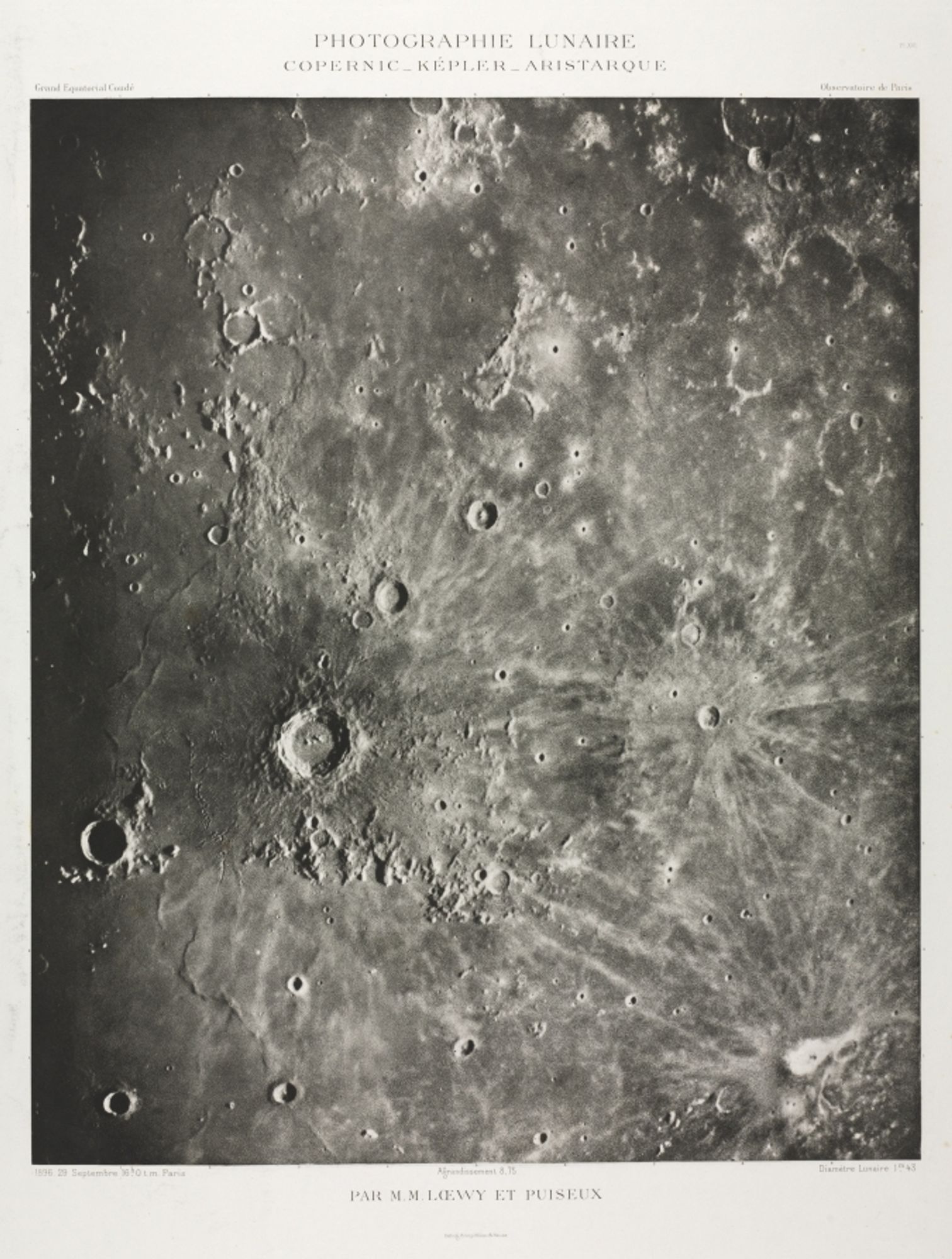 Photographie Lunaire: Copernic-Képler-Aristarique