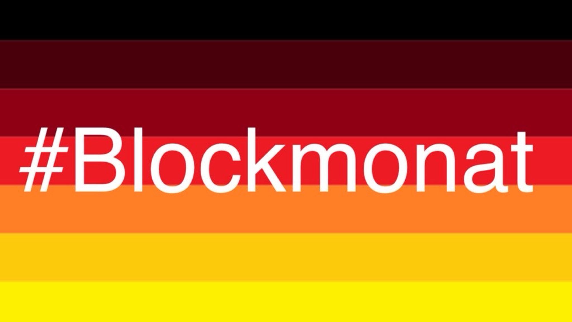 Hashtag Blockmonat auf „Stolzmonat“-Flagge