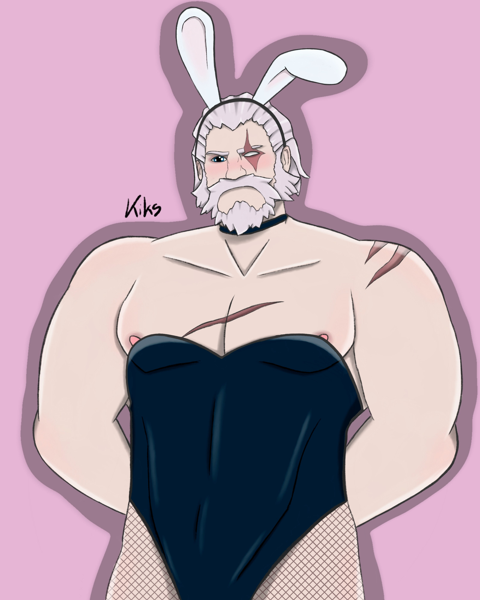 Reinhardt in a bunny suit