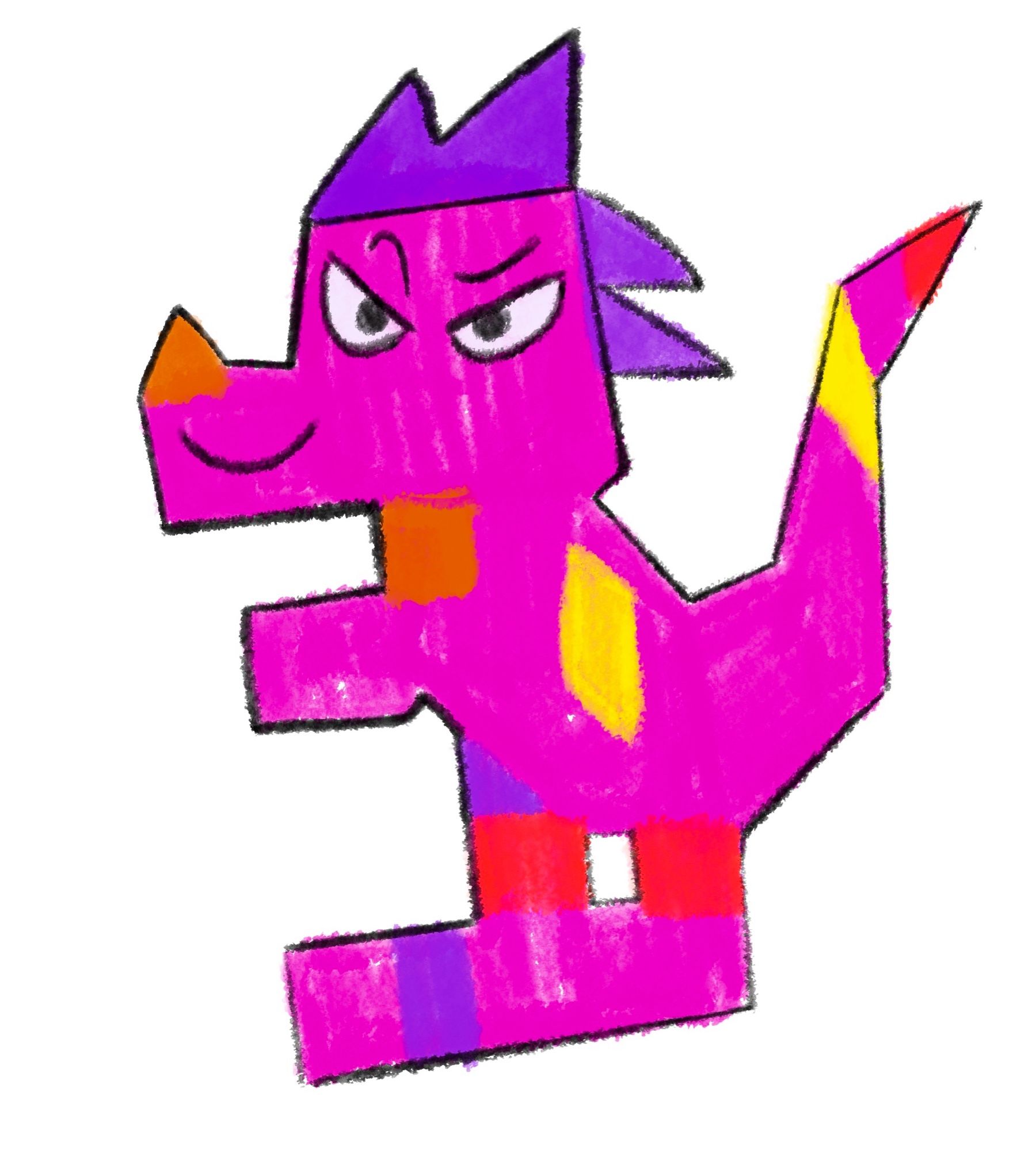 The horror amalgamation from The Lego Movie 2 except she’s now a shapeless dragon