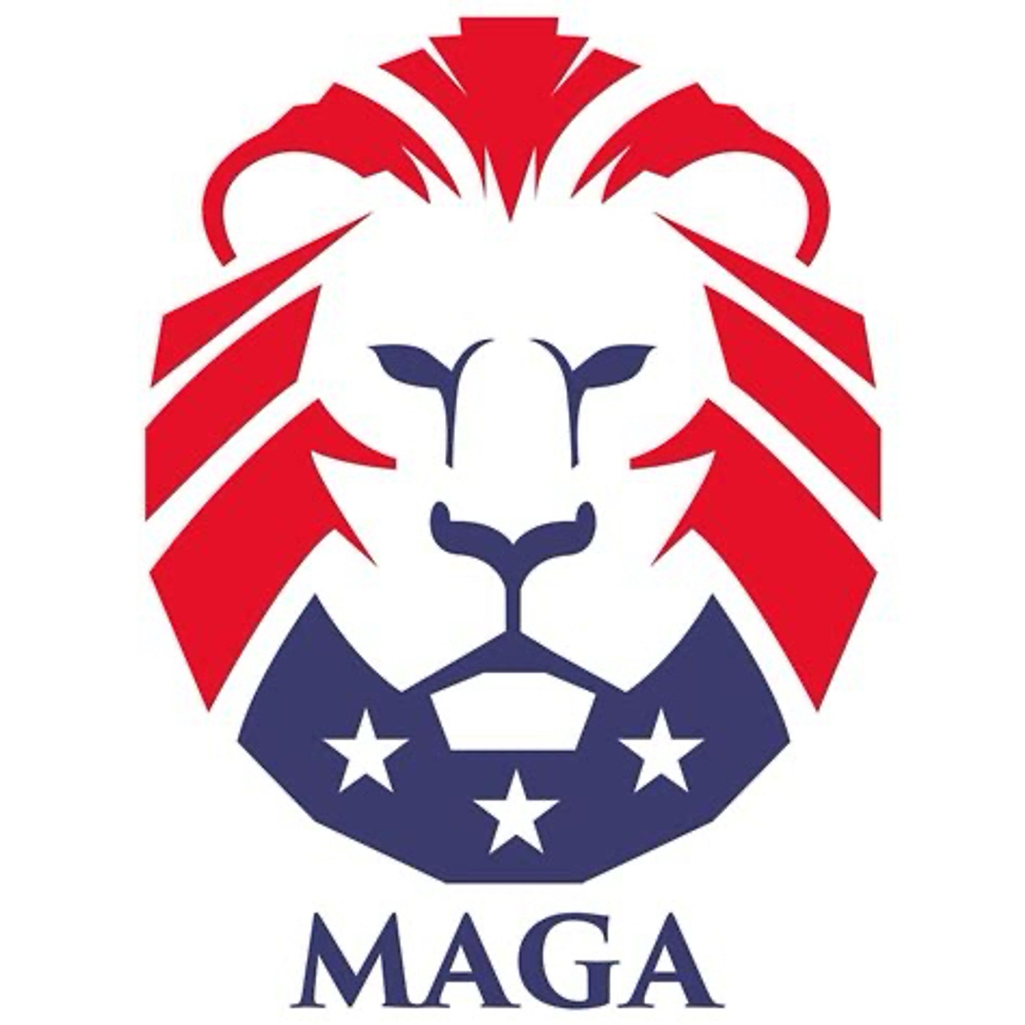 Lion logo with the letters MAGA under it