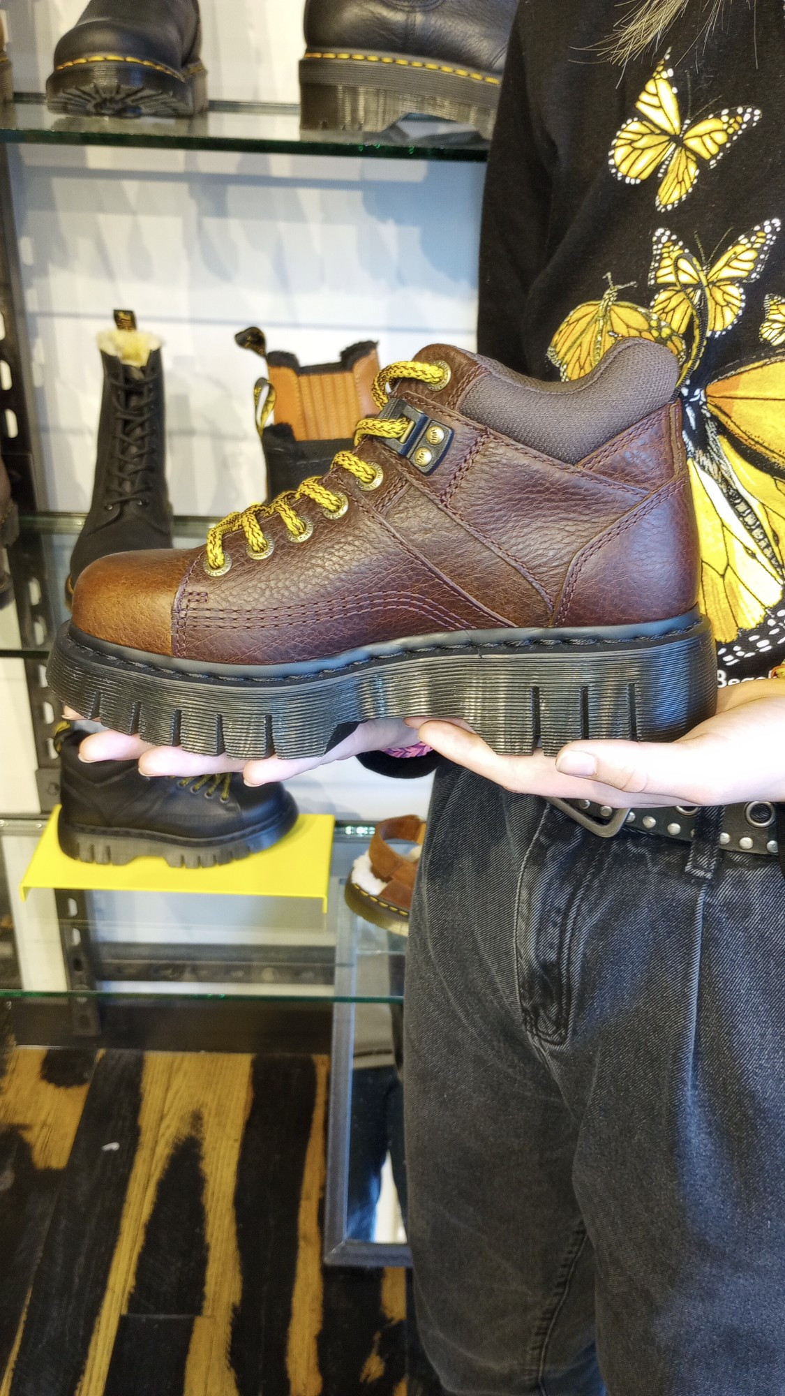 A boot at the doc martens store