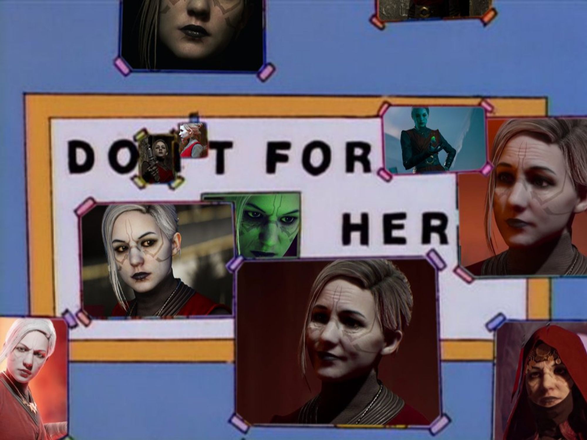 The "Do It For Her" meme featuring Nightsister Merrin