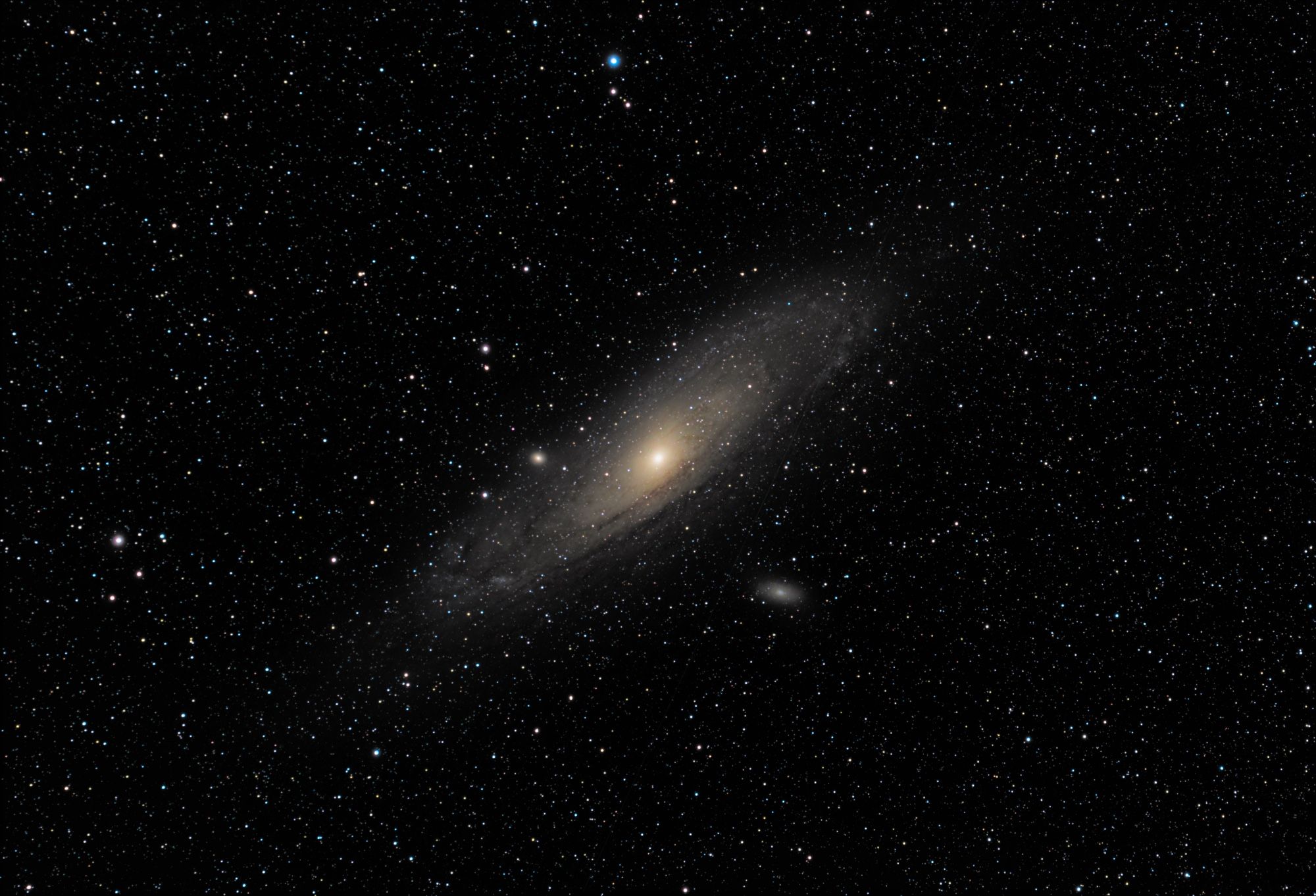 astrophotography image of M31 Andromeda Galaxy