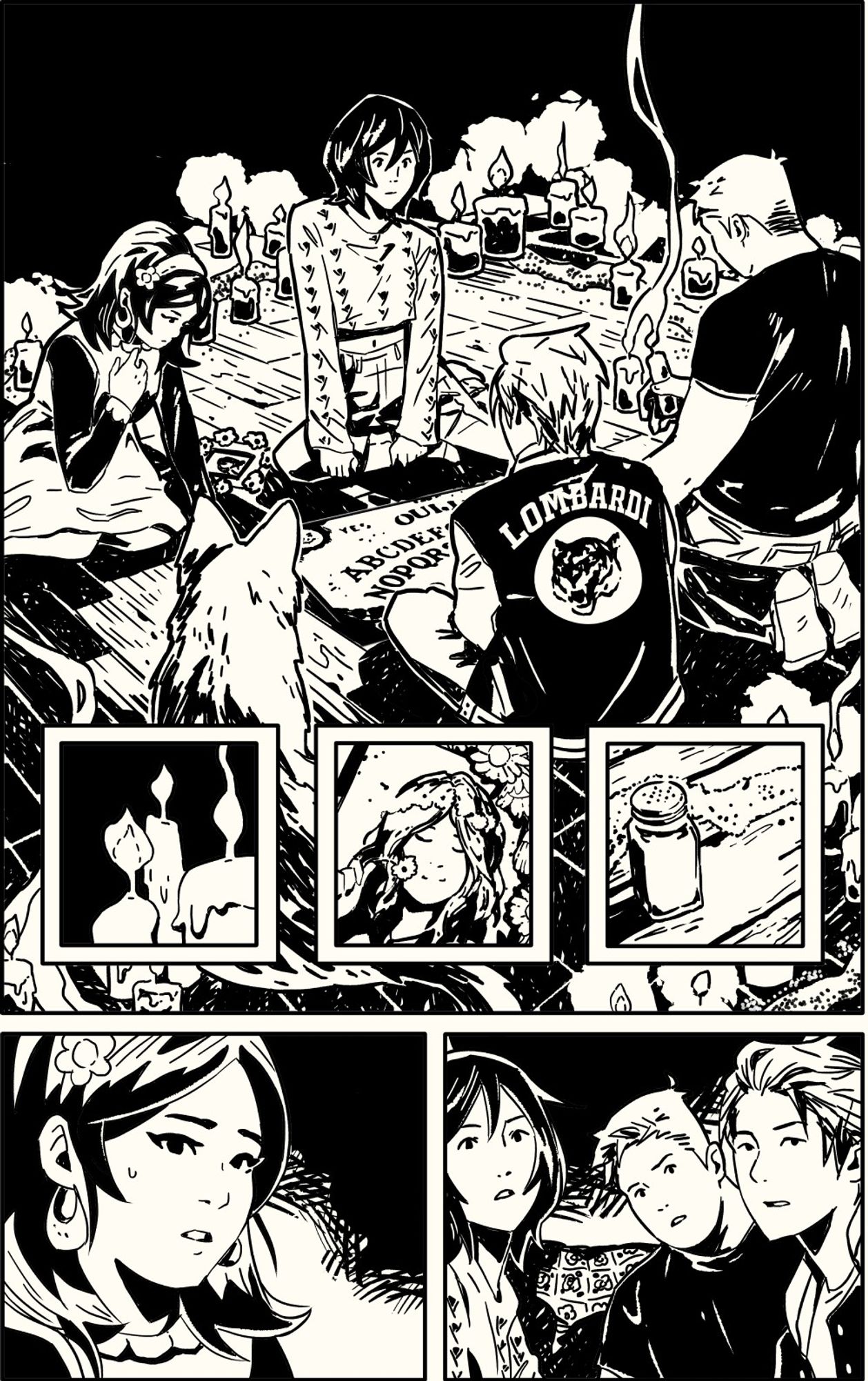 inks from hello sunshine showing the kids doing a seance