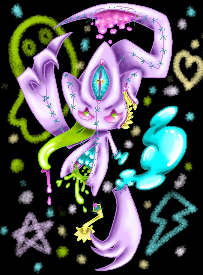 Pastel banette with candy gore details