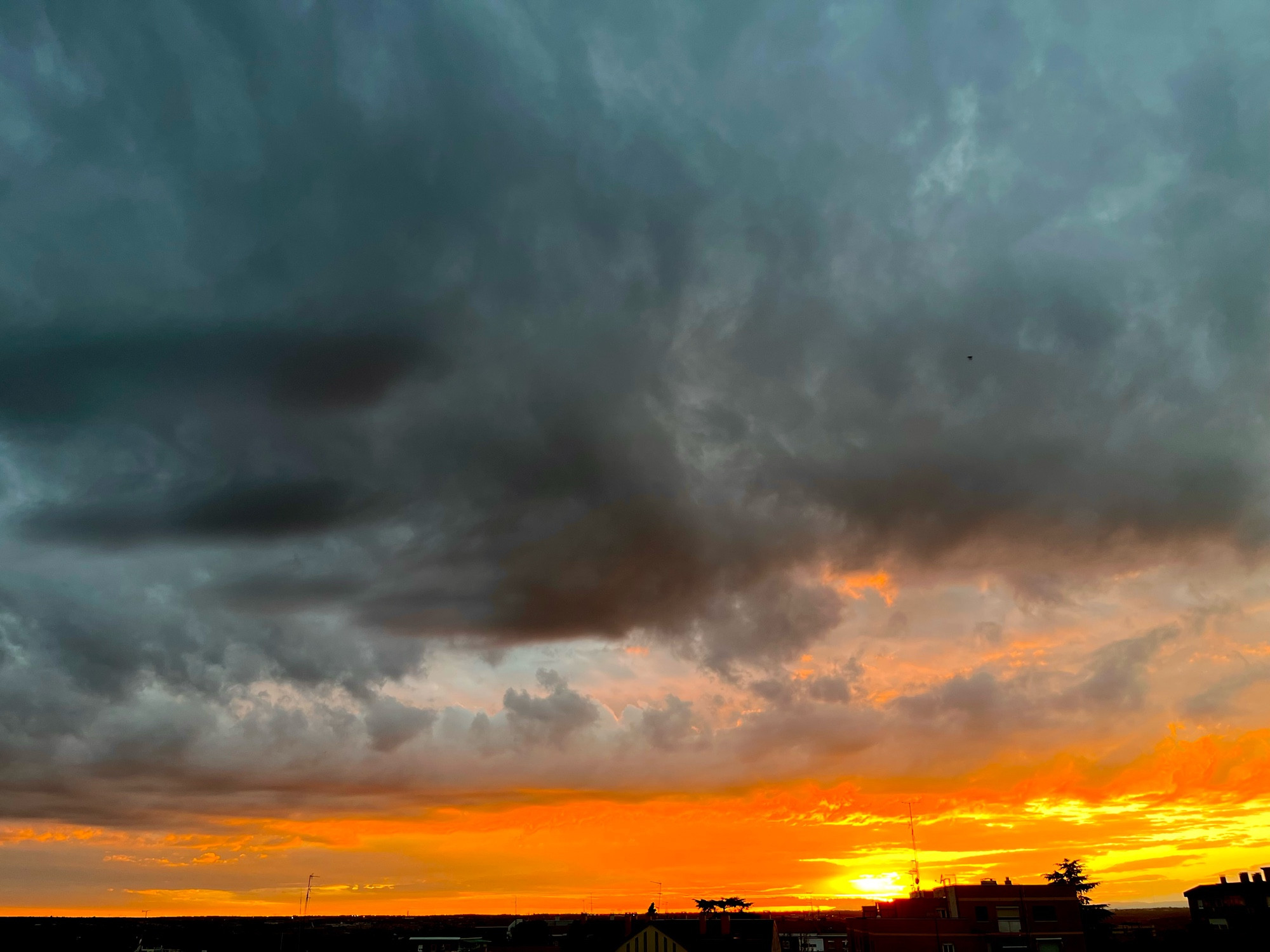 Puesta de sol en Madrid