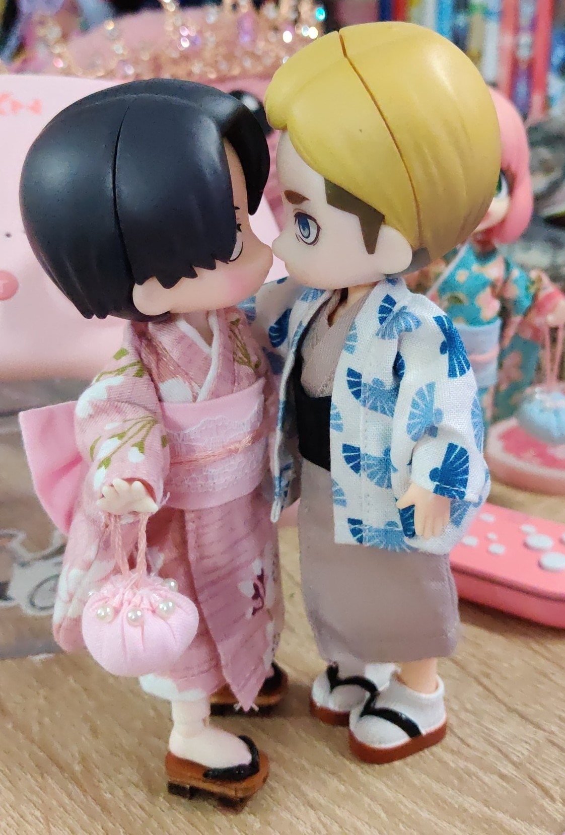 eruri nendoroids wearing kimonos 