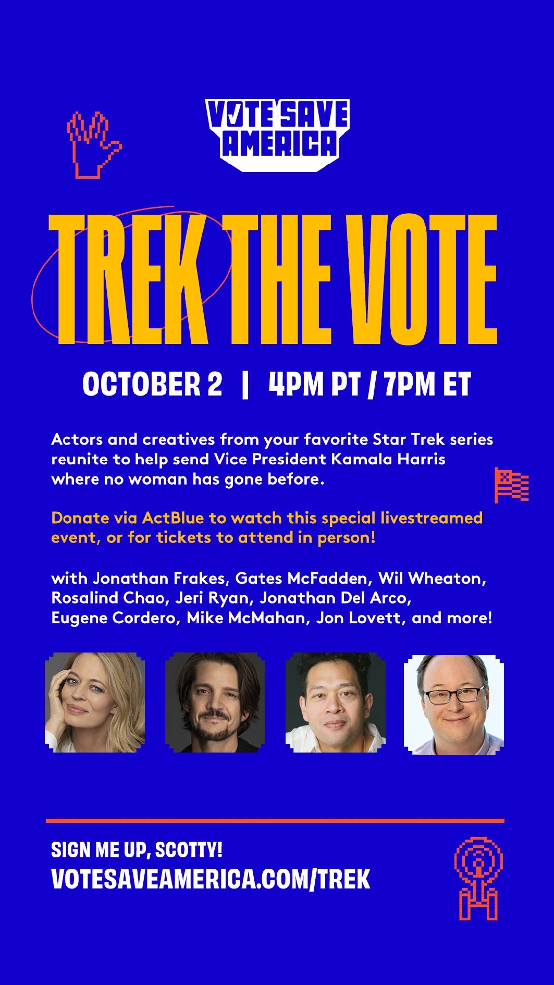 TREK THE VOTE 
votesaveamerica.com/trek