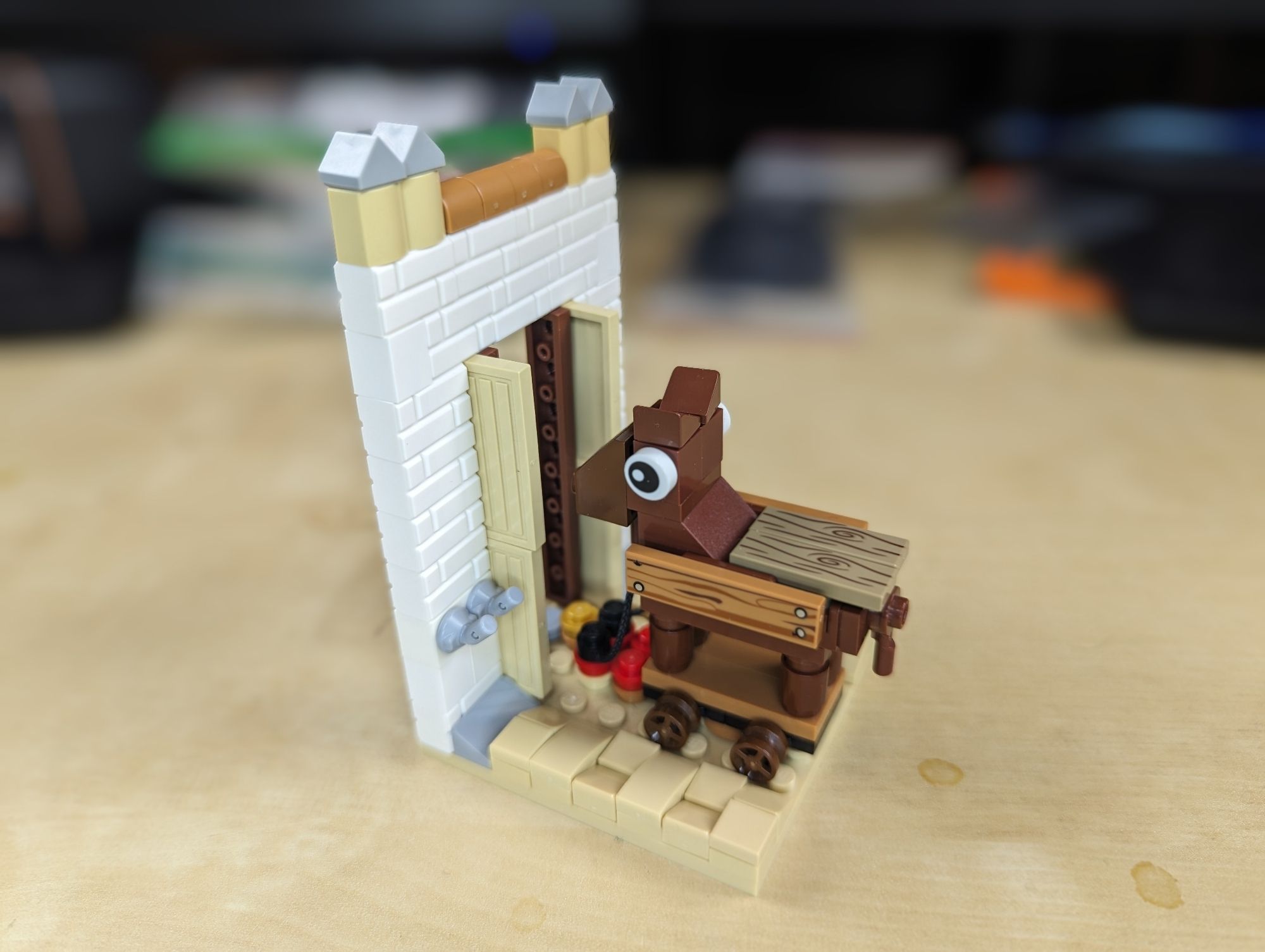 Micro LEGO Trojan horse