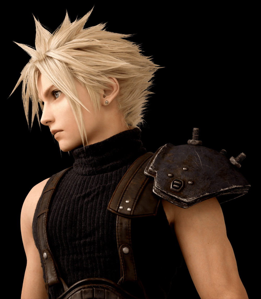 official render of cloud strife from ff7 remake