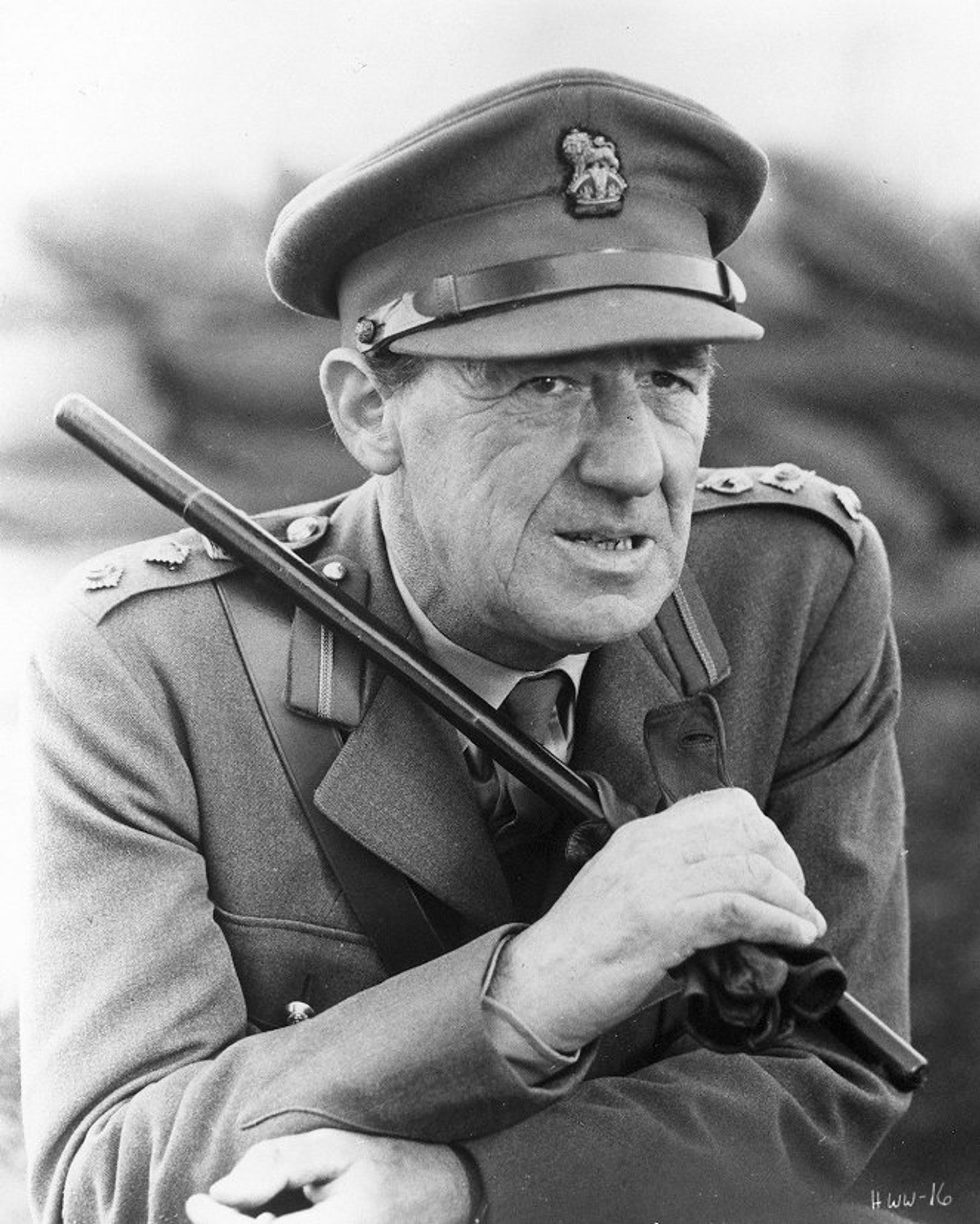 Michael Hordern in high-ranking military uniform