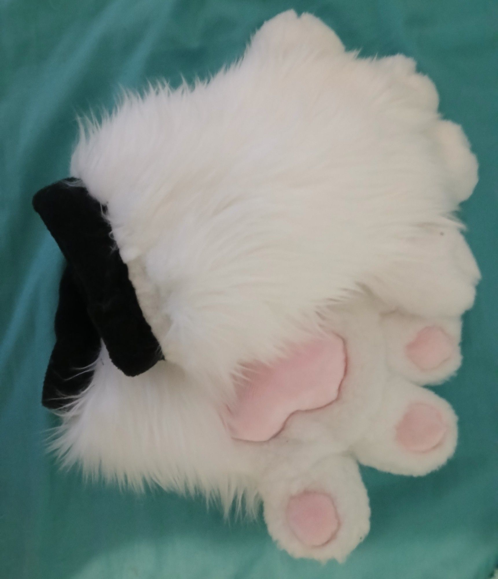 White fursuit paws