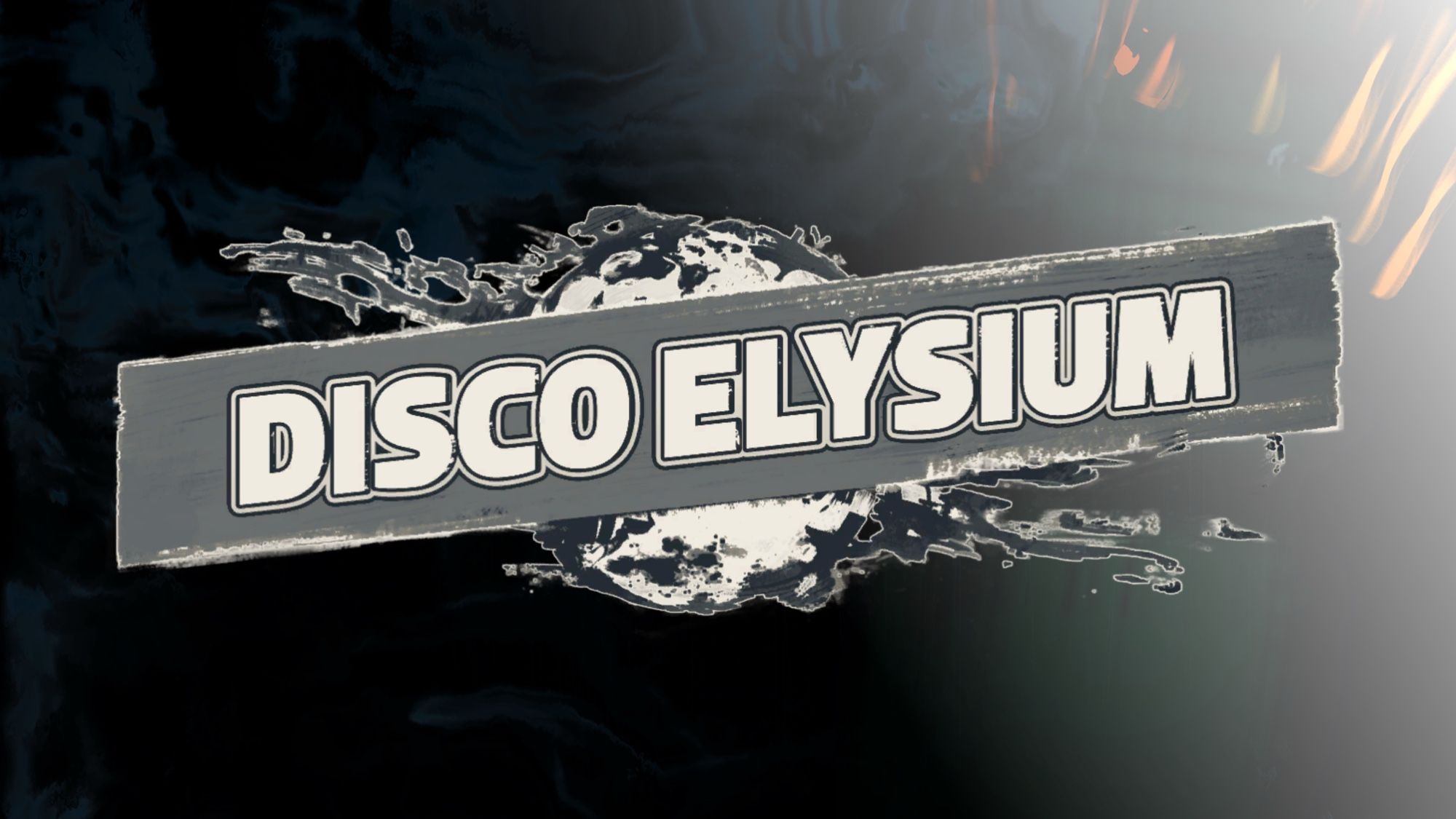 Screenshot mit dem Logo von Disco elysium