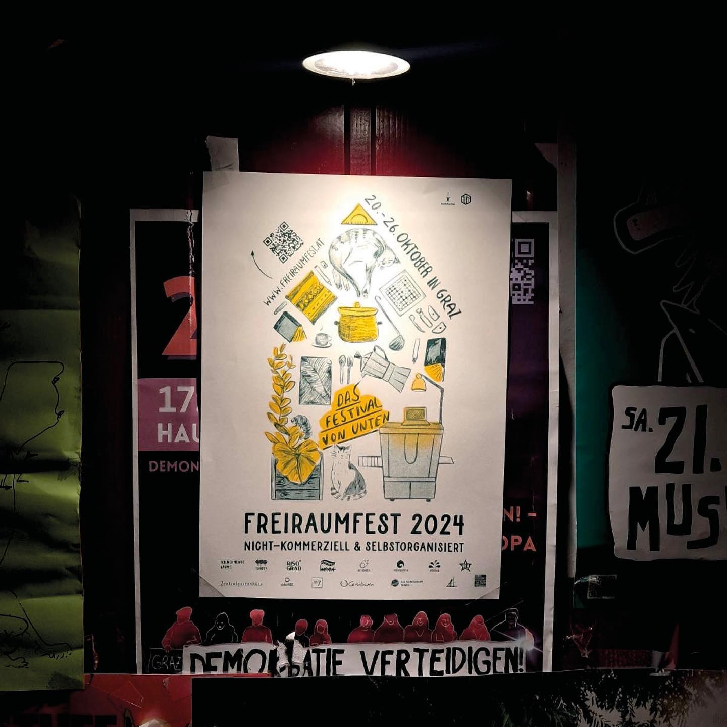 Freiraumfest 2024 Plakat… in the wild